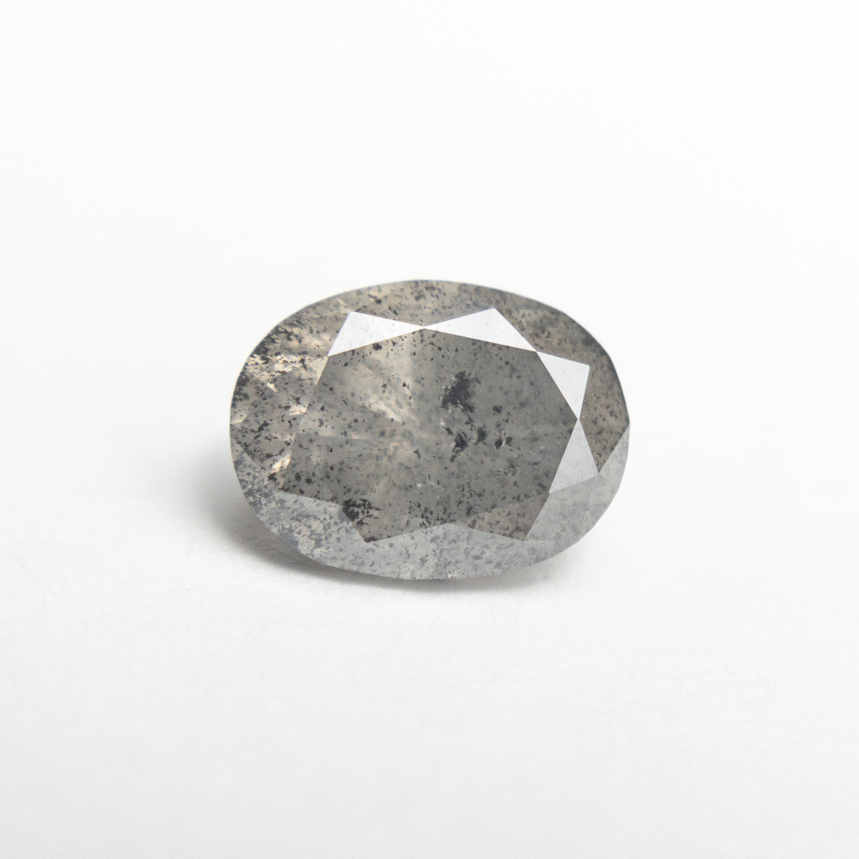 Grey Salt and Pepper Brilliant Diamond - 1.82ct Oval