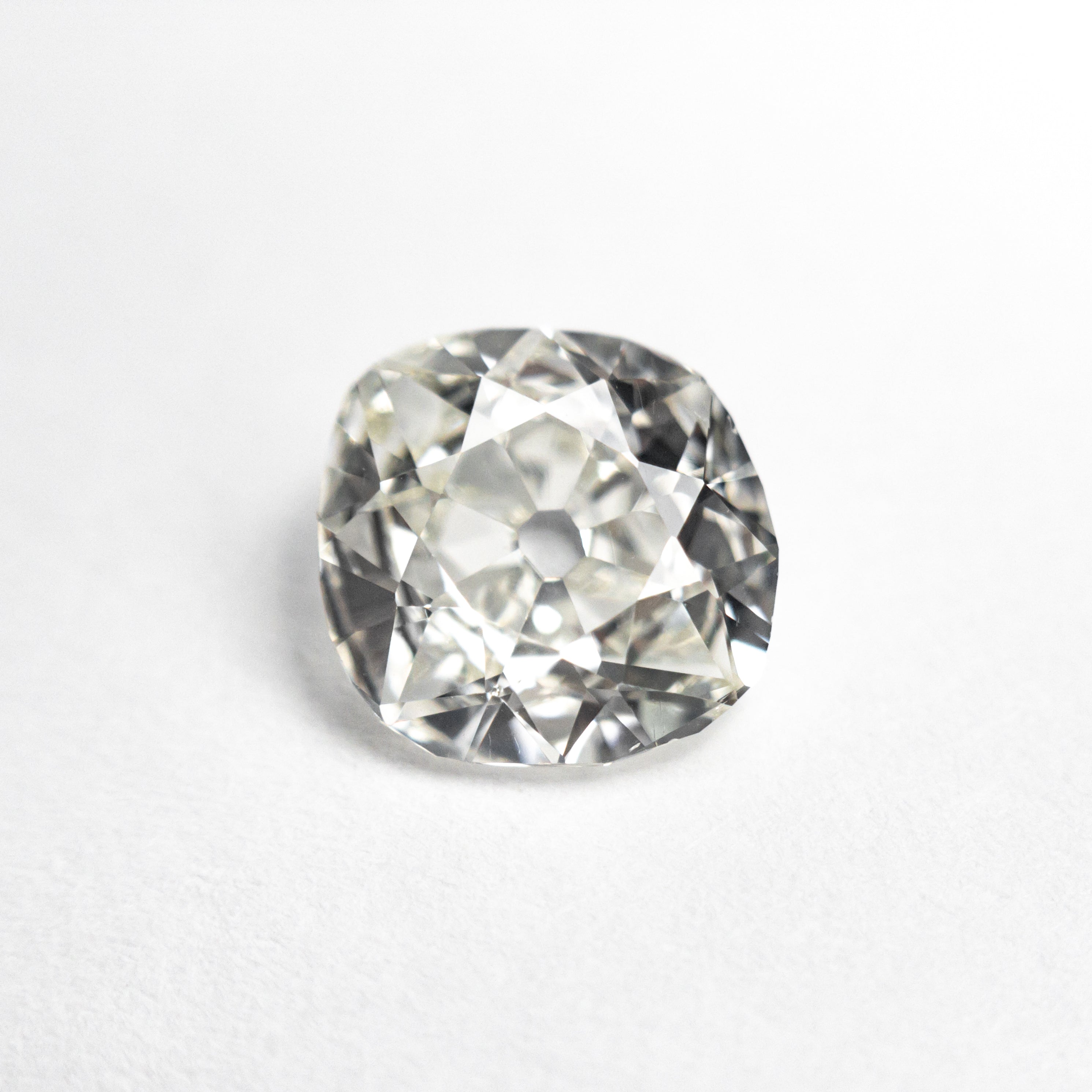 White Antique Old Mine Cut Diamond - 1.59ct Cushion