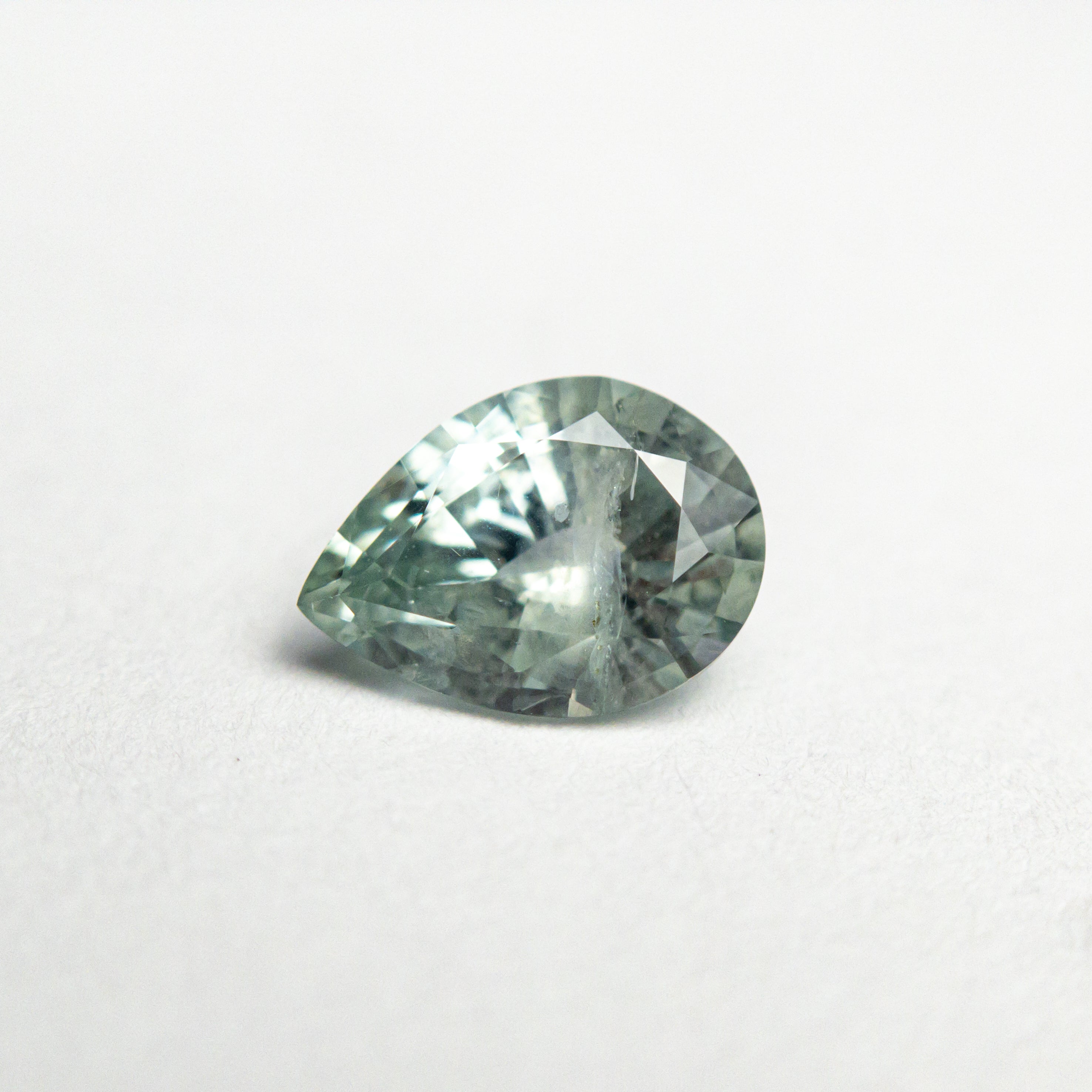 Green/Teal Brilliant Sapphire - 0.78ct Pear