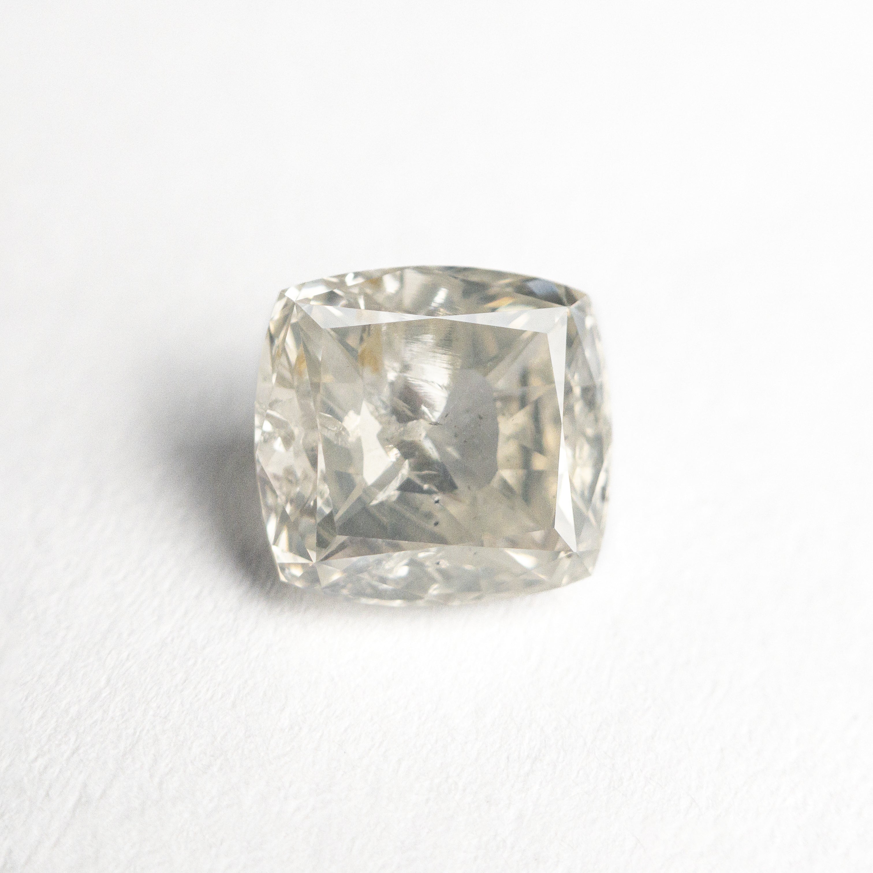 Icy Salt and Pepper Brilliant Diamond - 1.61ct Cushion - Foe & Dear