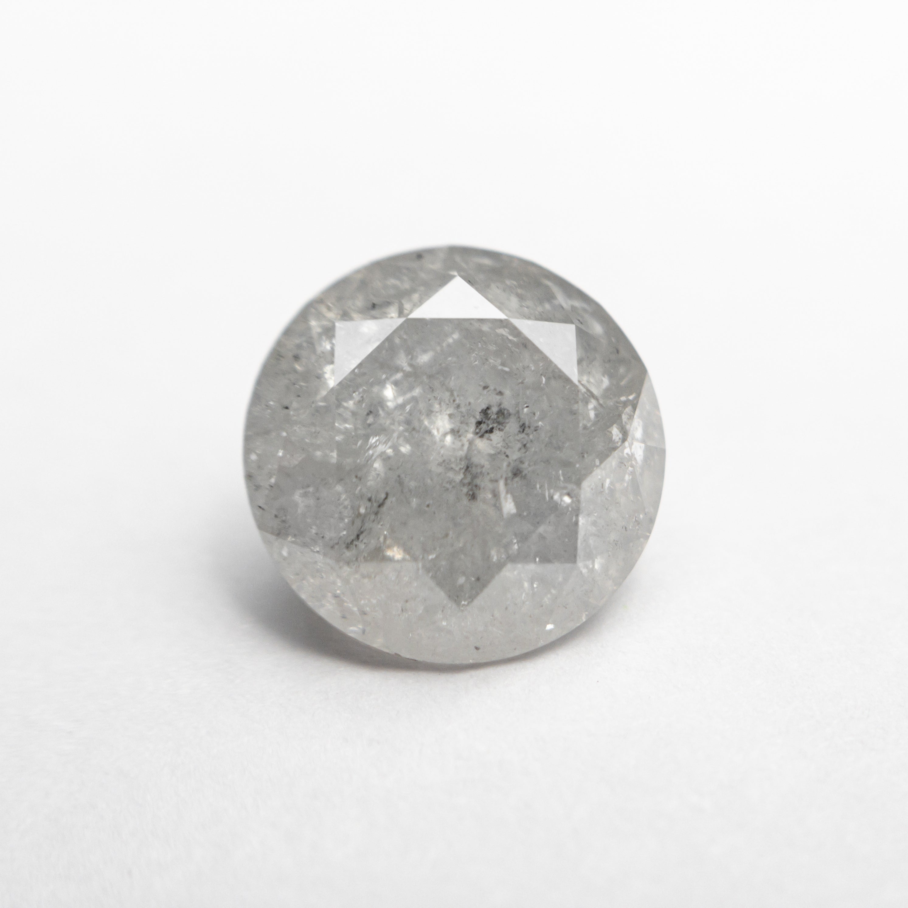 Icy Salt and Pepper Brilliant Diamond - 2.60ct Round - Foe & Dear