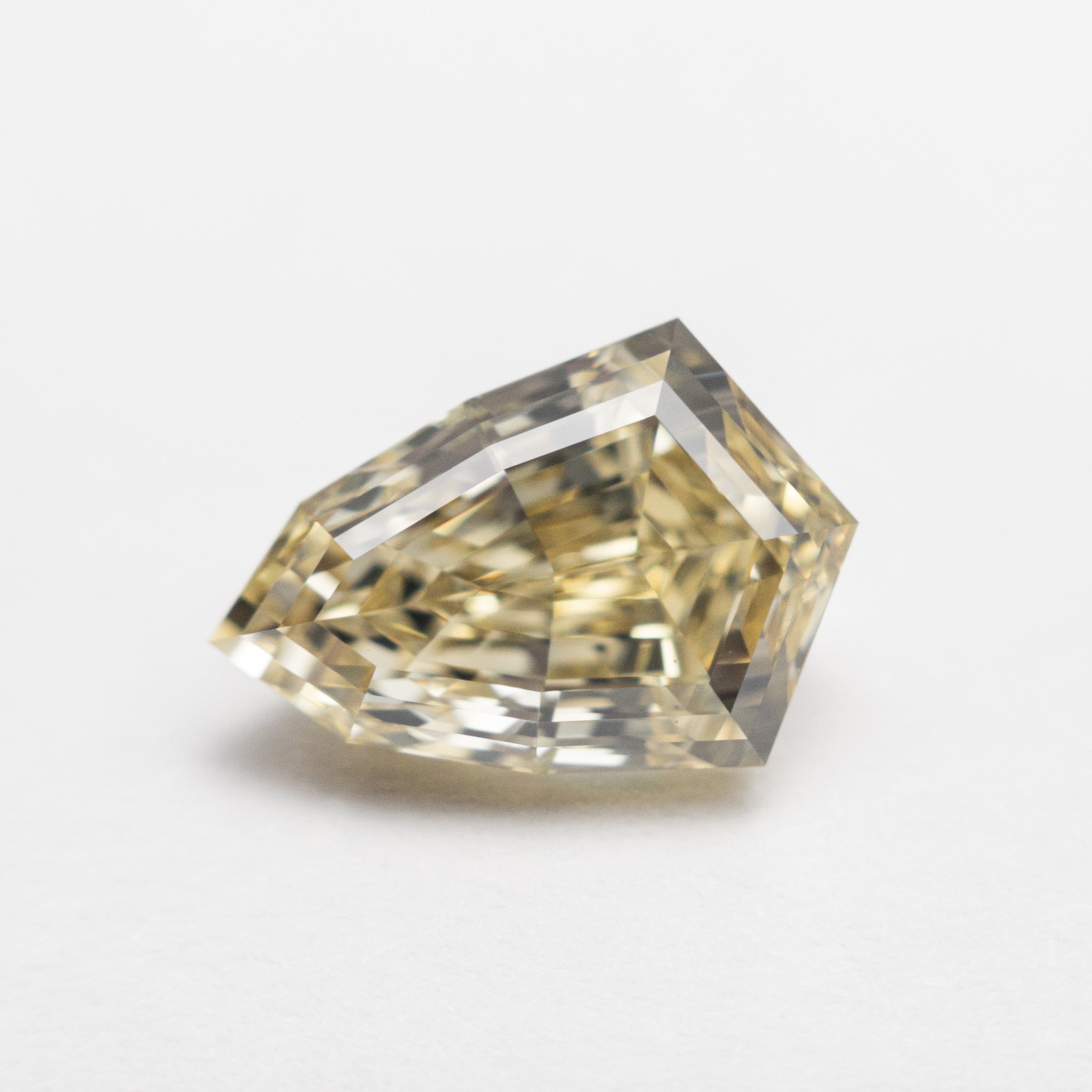 Fancy Brownish Yellow Step Cut Diamond - 3.00ct Shield