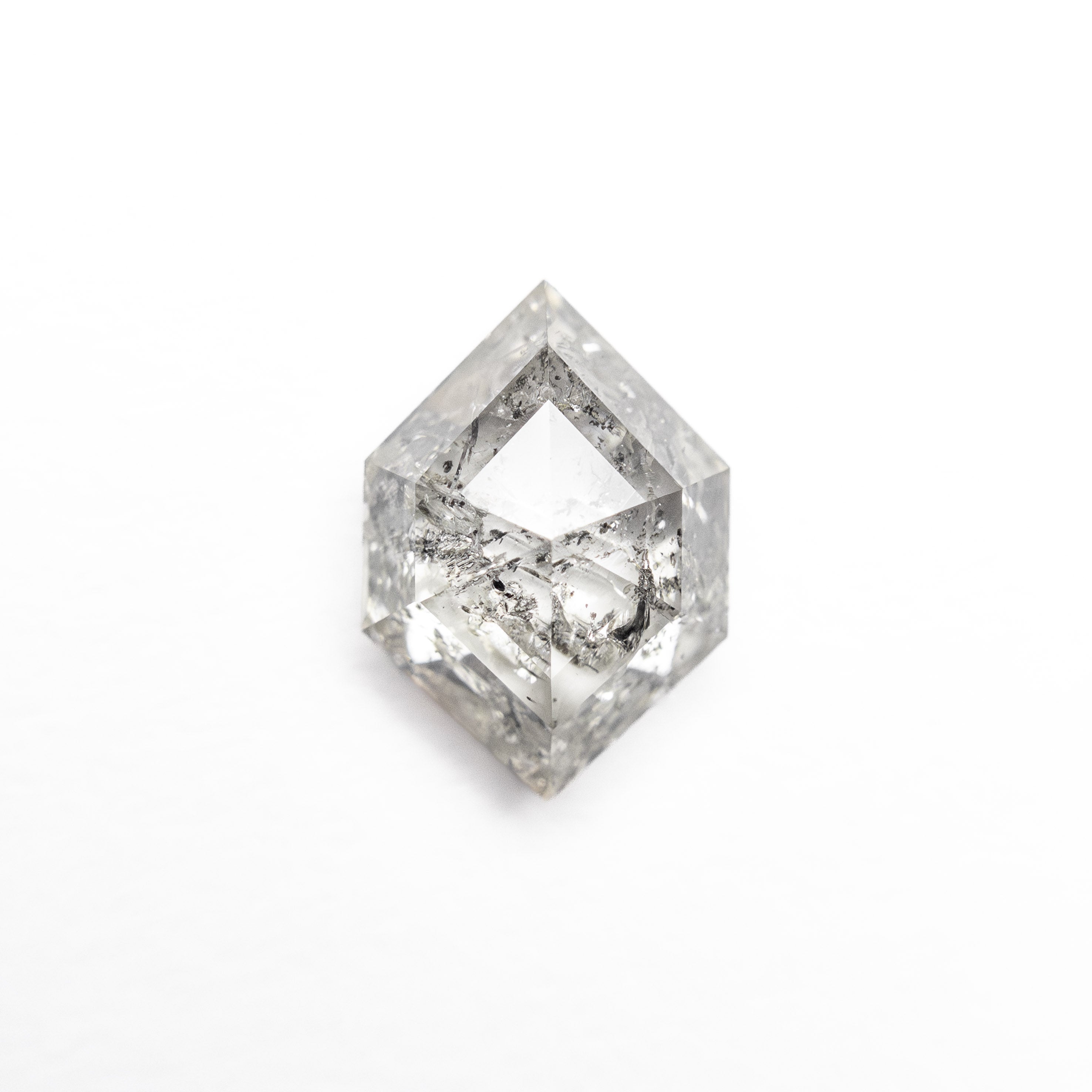 Salt and Pepper Step Cut Diamond - 1.06ct Hexagon