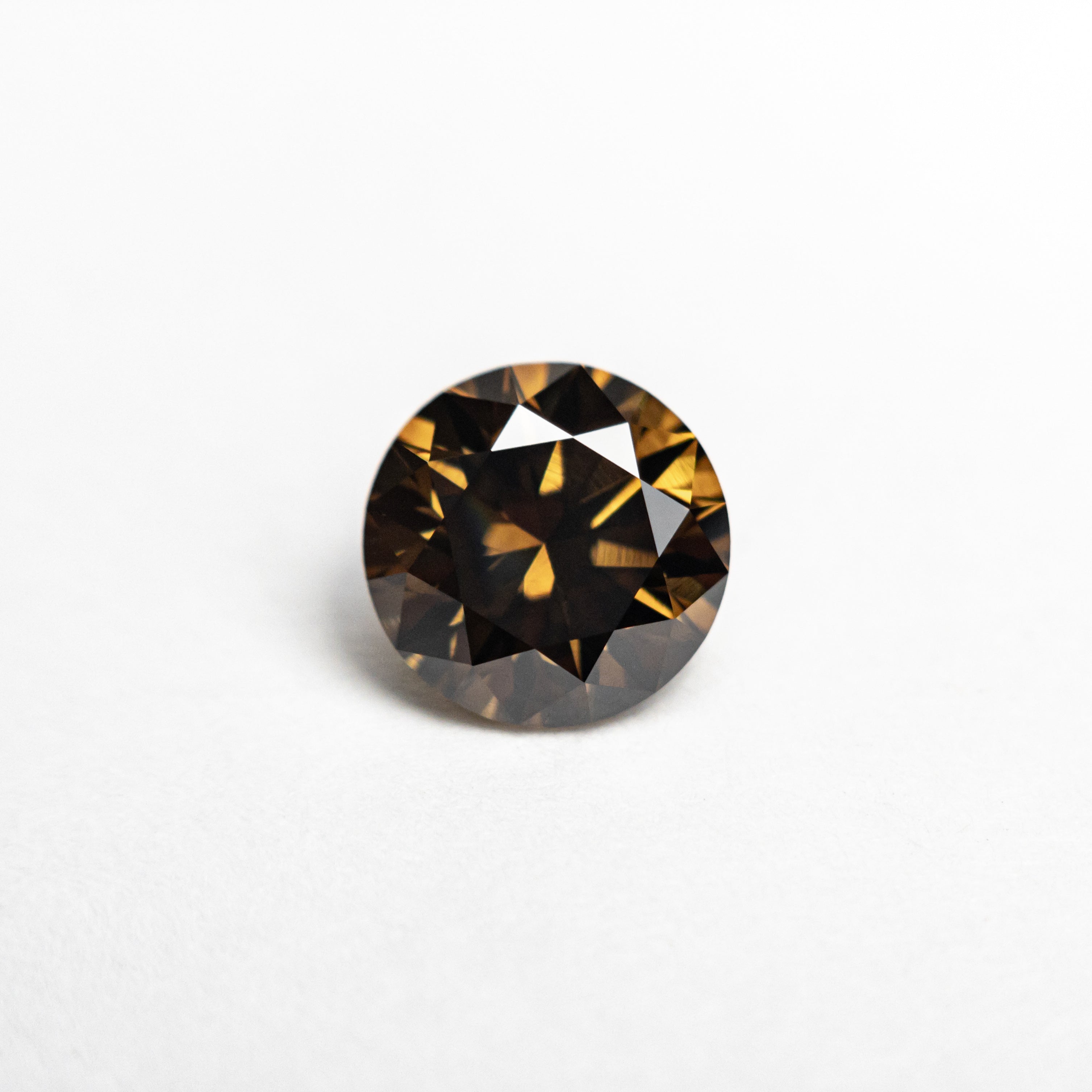 Champagne Brilliant Diamond - 1.08ct Round