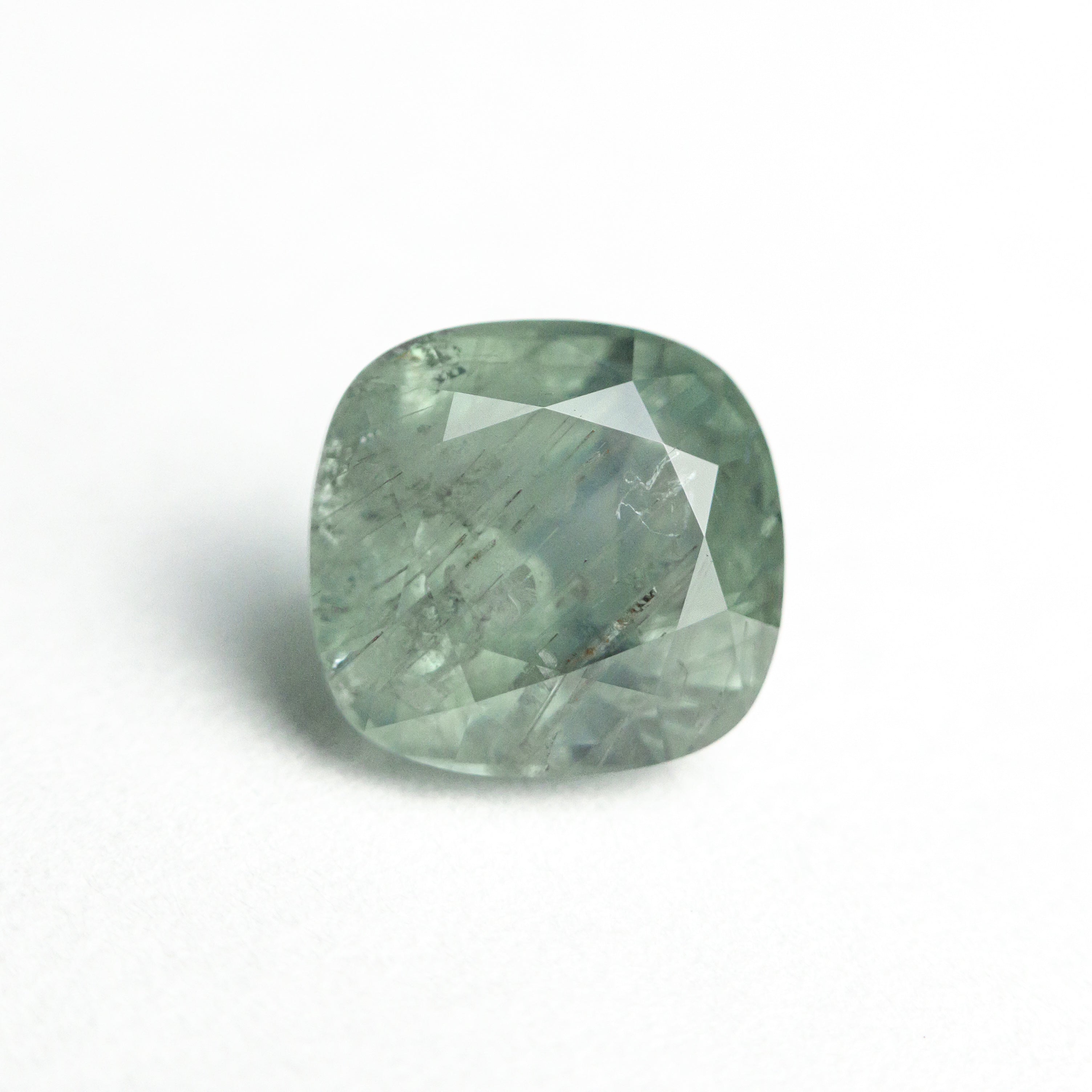 Green Brilliant Sapphire - 2.58ct Cushion - Foe & Dear