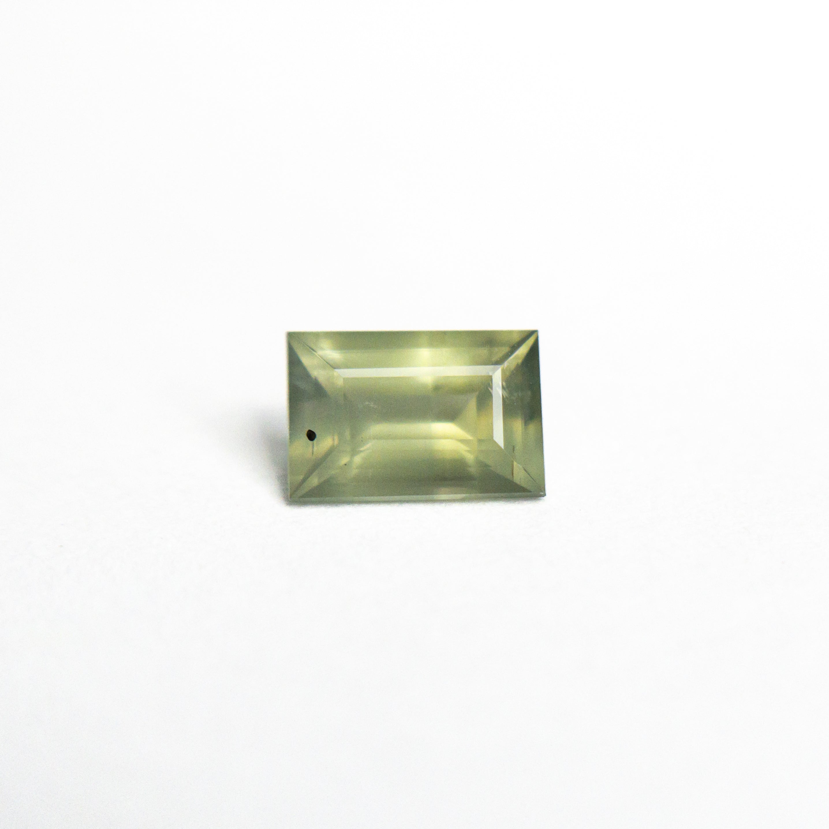 Green Step Cut Sapphire - 0.53ct Rectangle