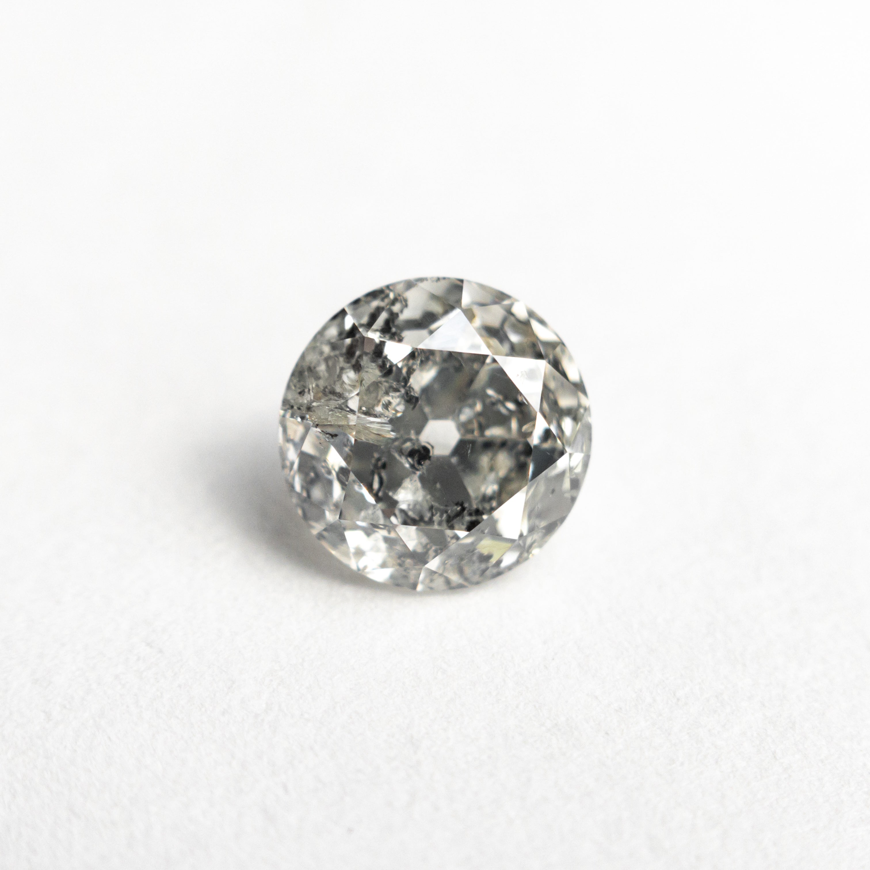 Salt and Pepper Modern Antique Old European Cut Diamond - 1.49ct Round