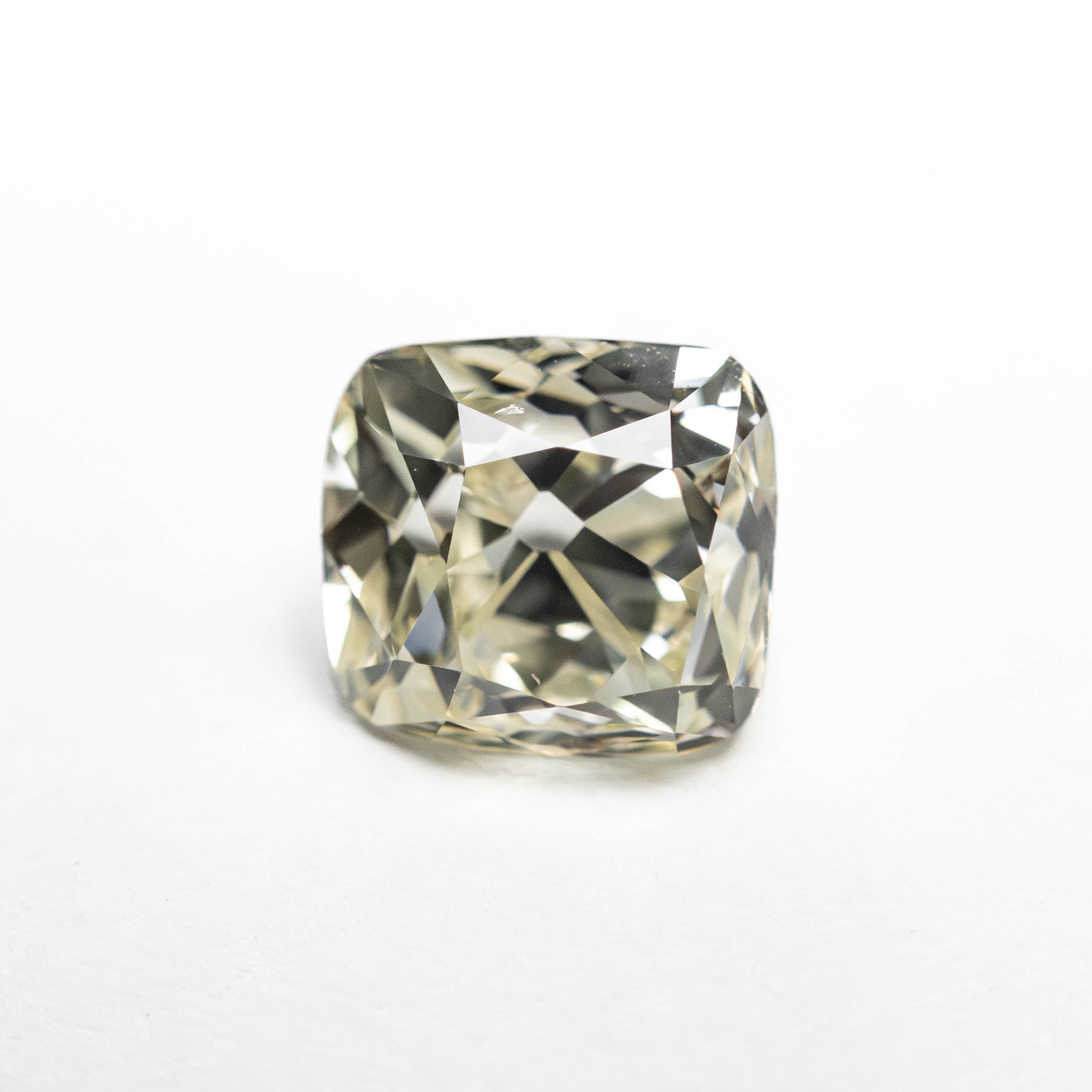 White Modern Antique Old Mine Cut Diamond - 1.45ct Cushion