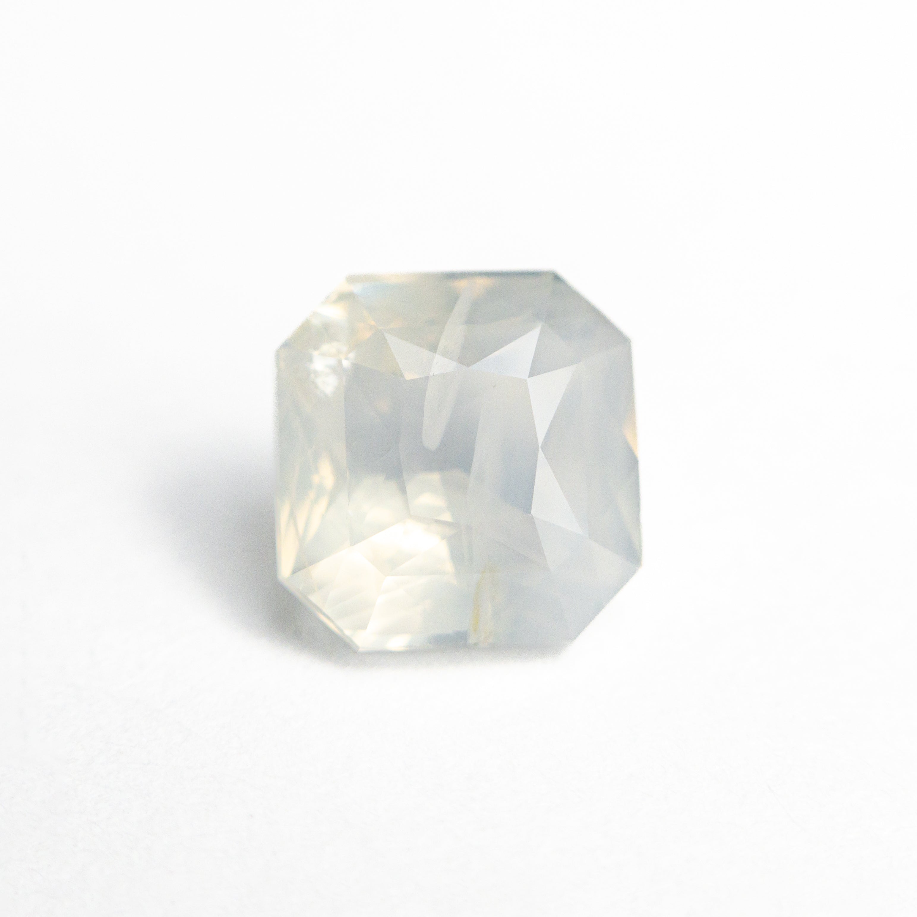 White Brilliant Sapphire - 2.56ct Cut Corner Square - Foe & Dear