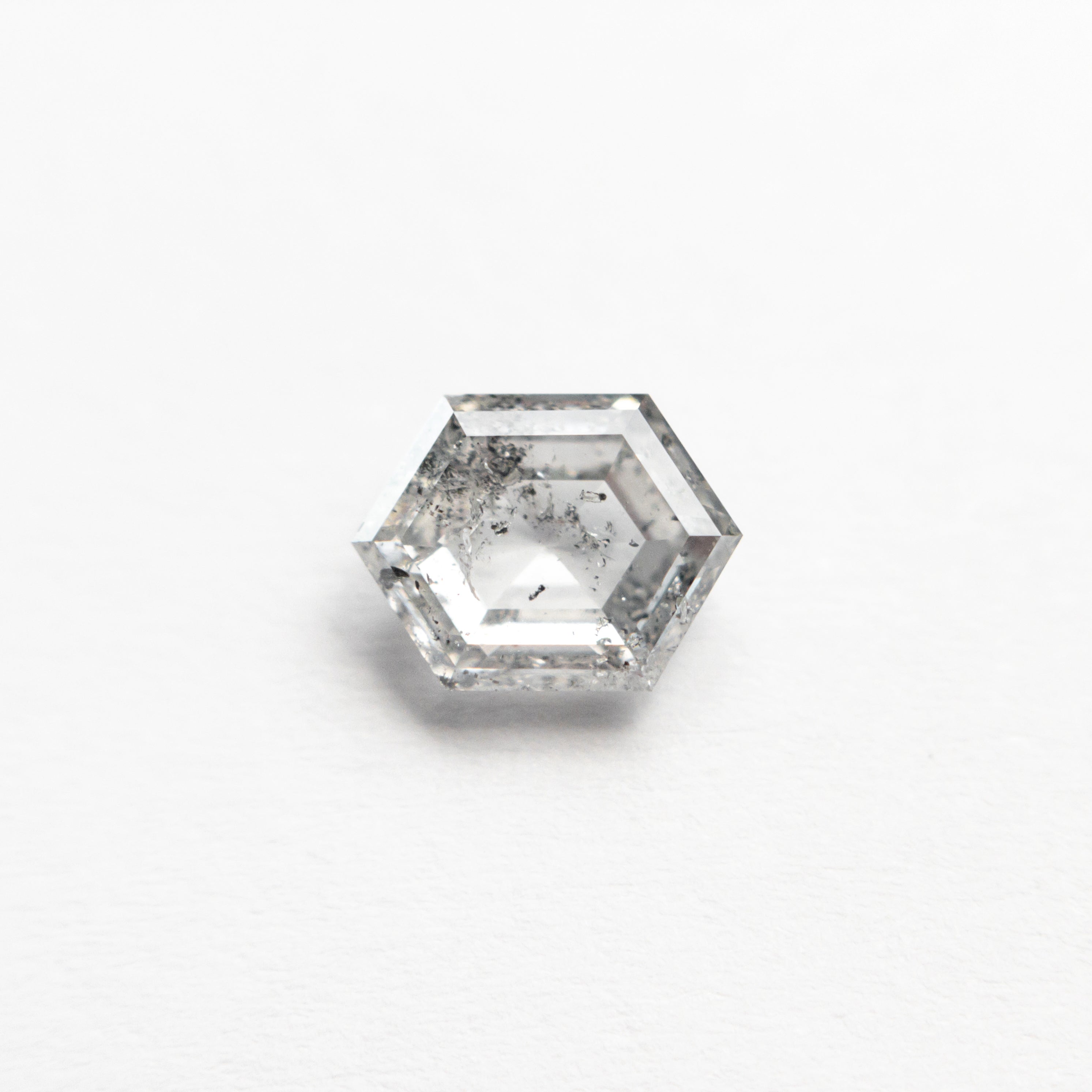 Salt and Pepper Step Cut Diamond - 0.86ct Hexagon