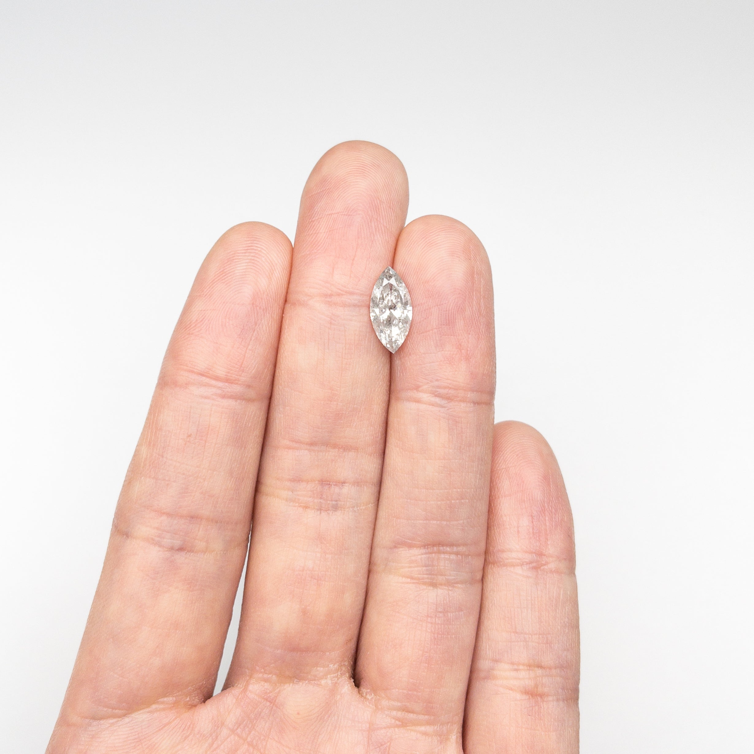 Salt and Pepper Brilliant Diamond - 1.56ct Marquise