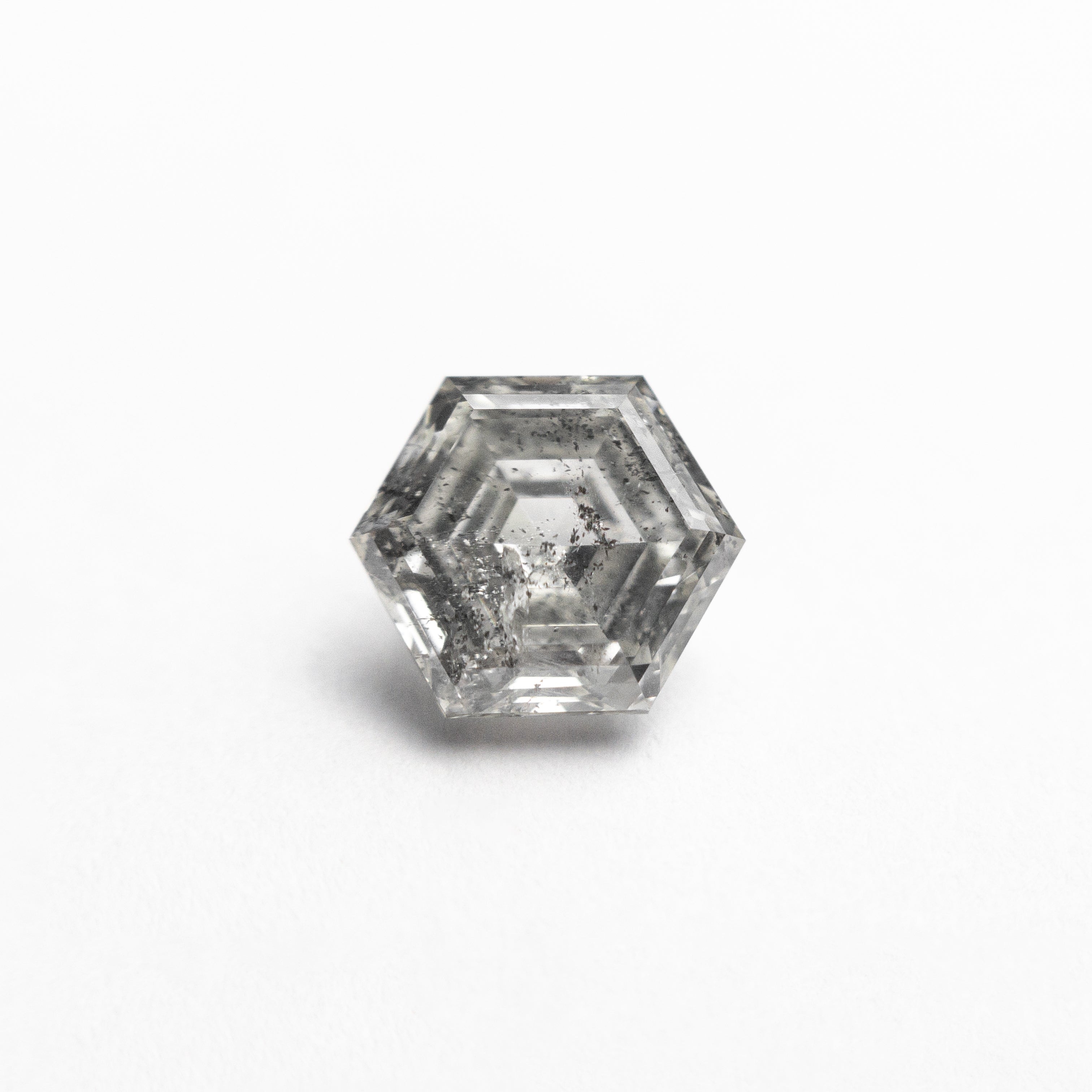 Salt and Pepper Step Cut Diamond - 1.14ct Hexagon