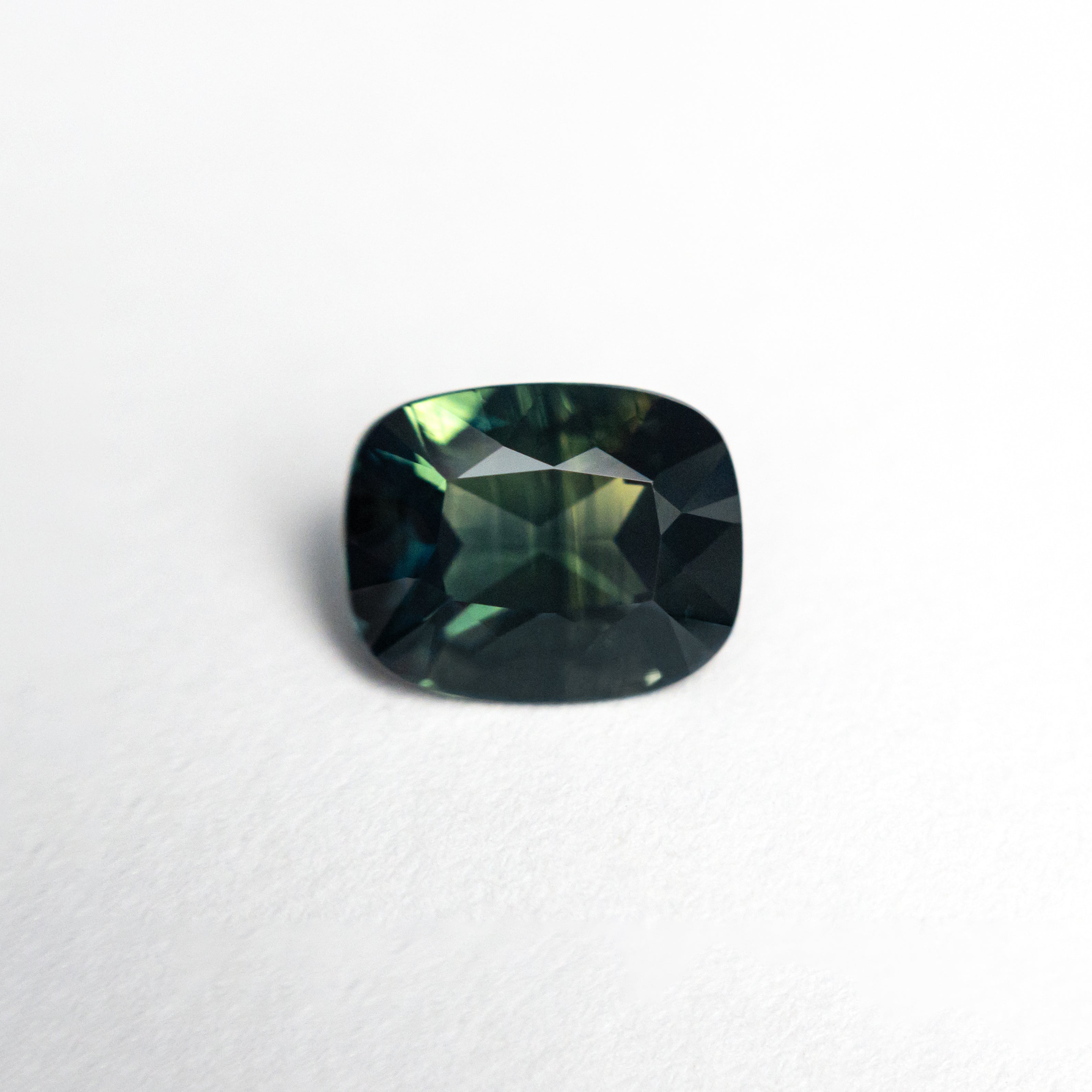 Green Brilliant Sapphire - 1.40ct Cushion