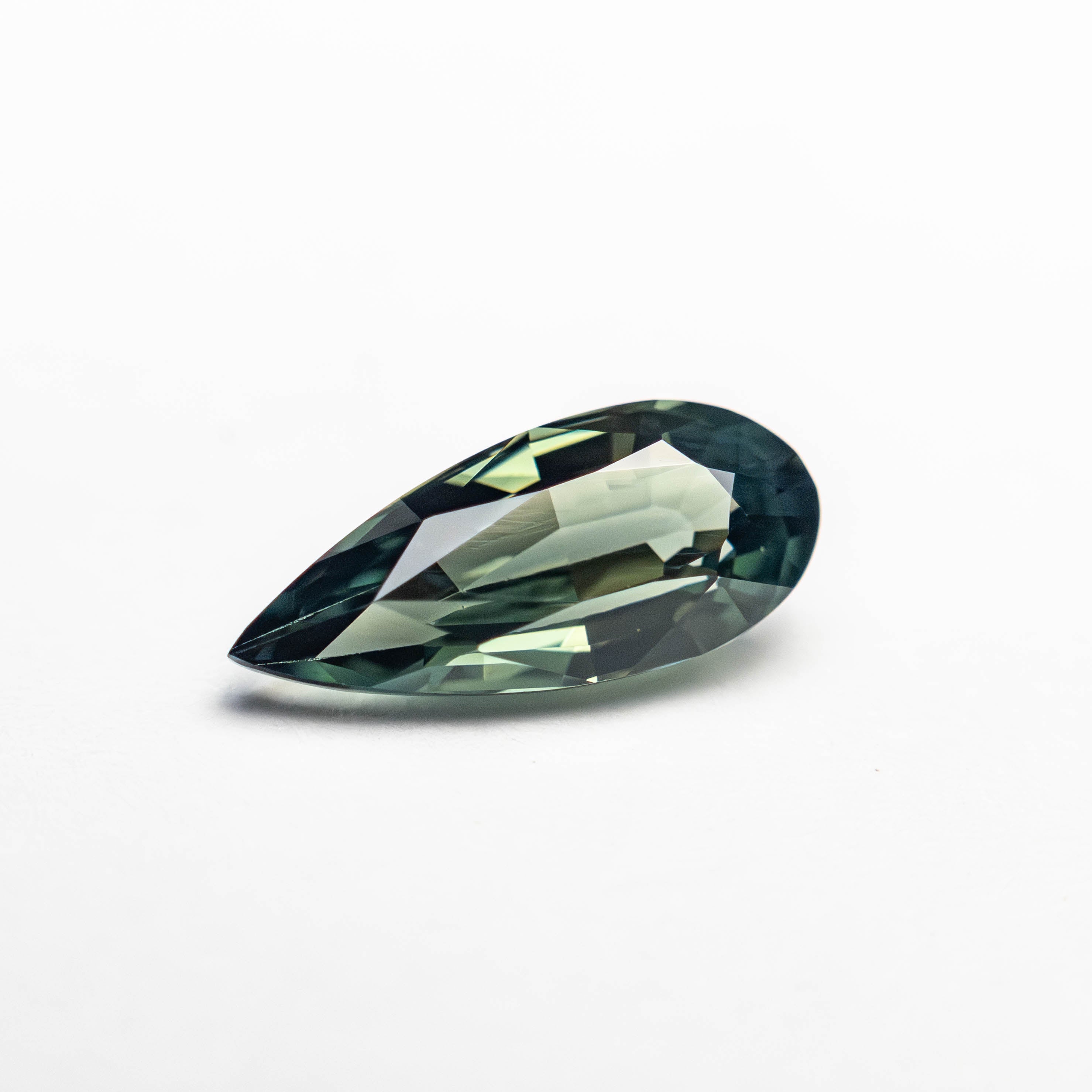 Teal/Green Brilliant Sapphire - 0.90ct Pear