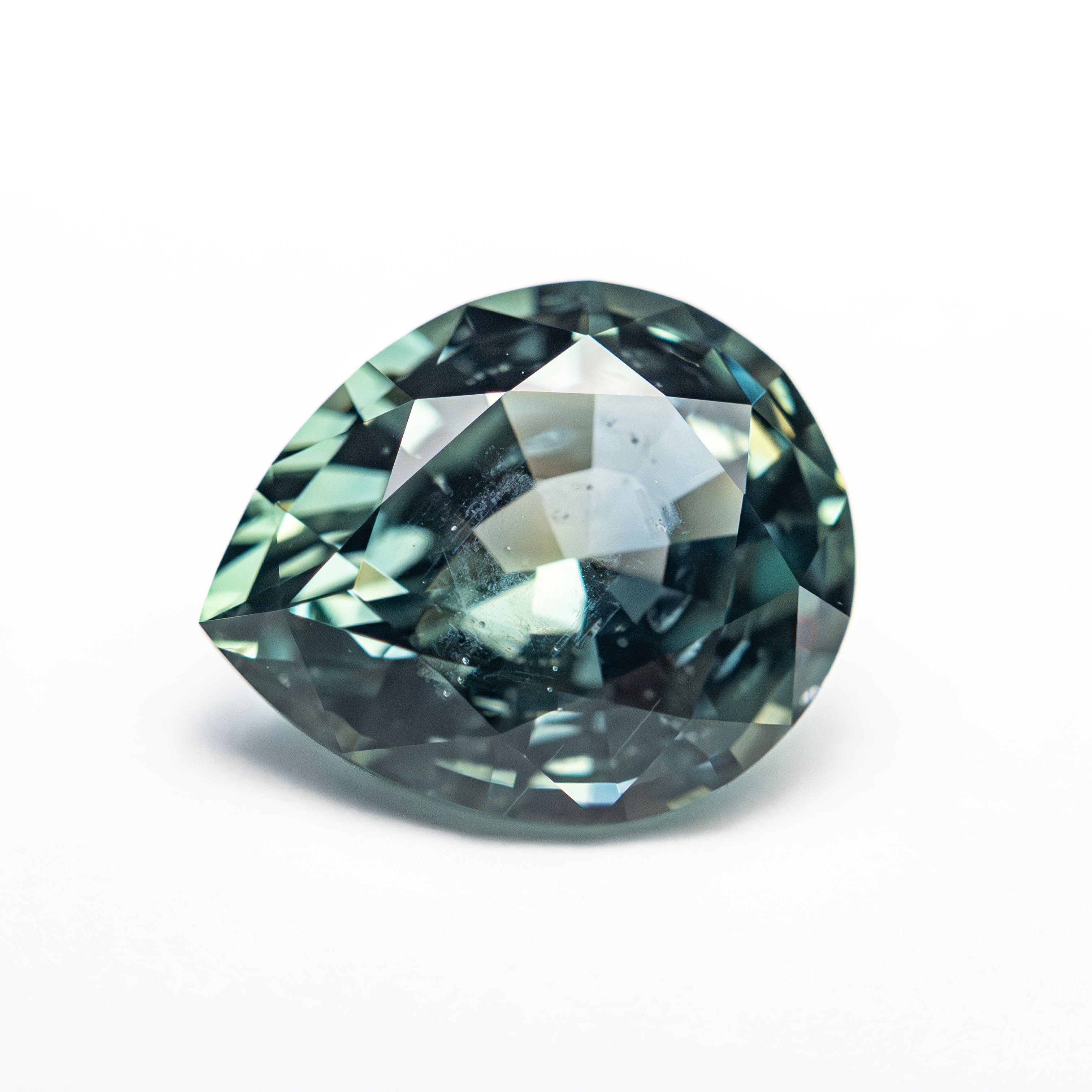 Blue/Teal Brilliant Sapphire - 3.36ct Pear