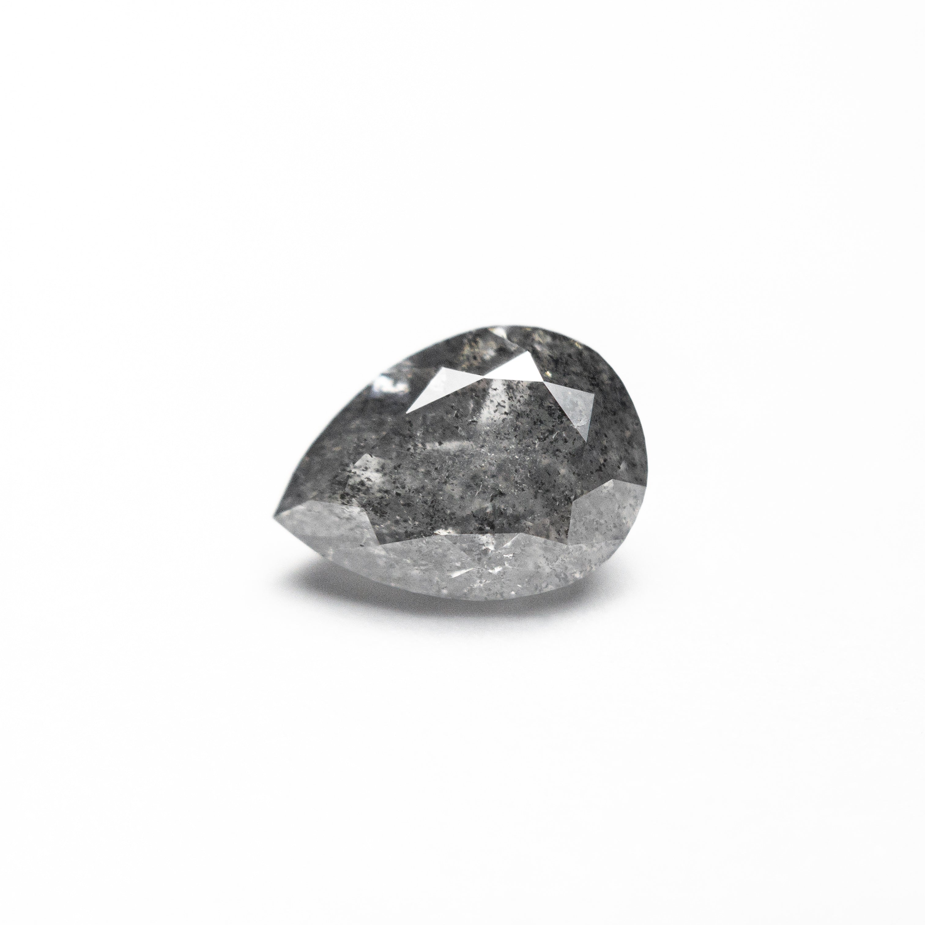 Salt and Pepper Brilliant Diamond - 1.22ct Pear