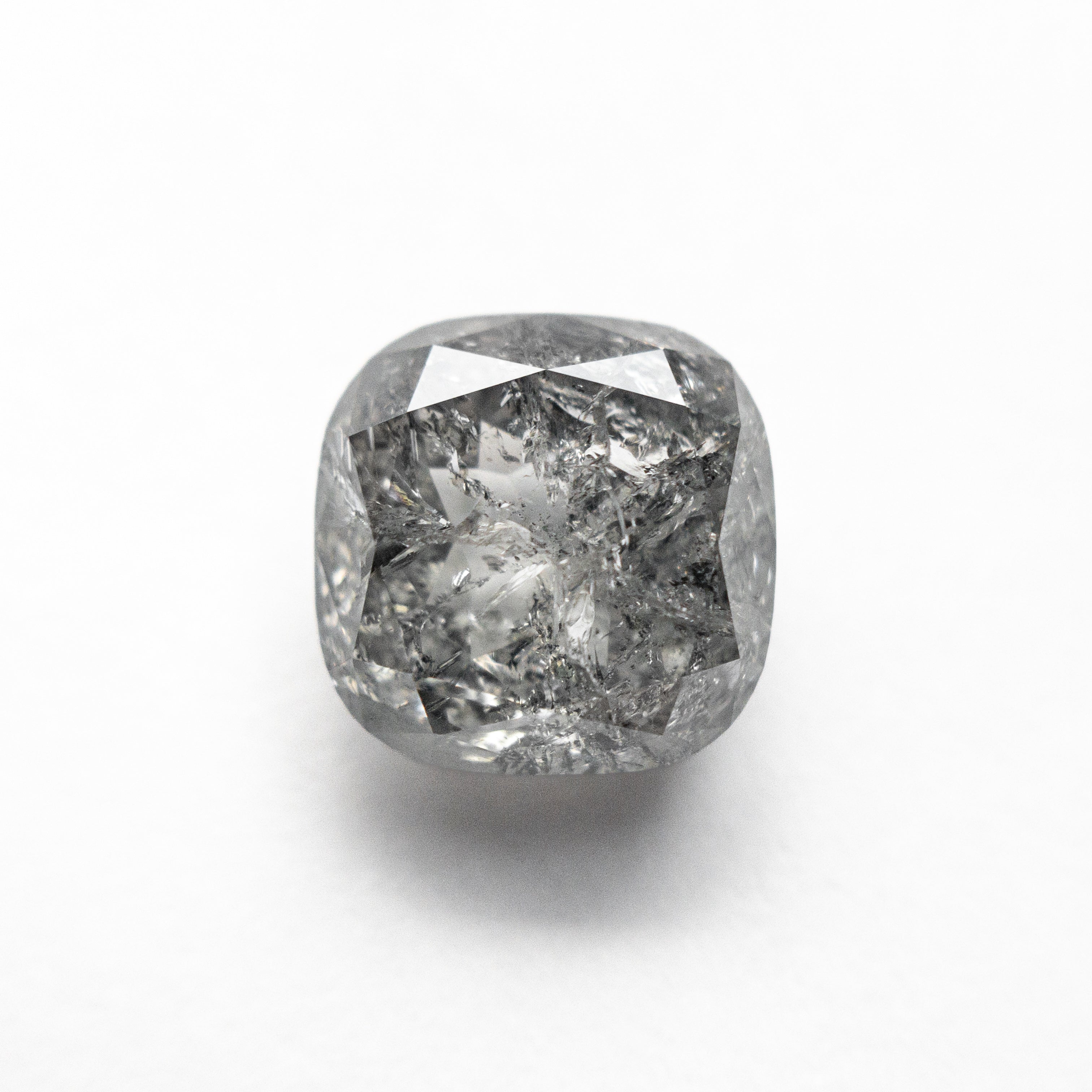 Salt and Pepper Double Cut Diamond - 3.47ct Cushion