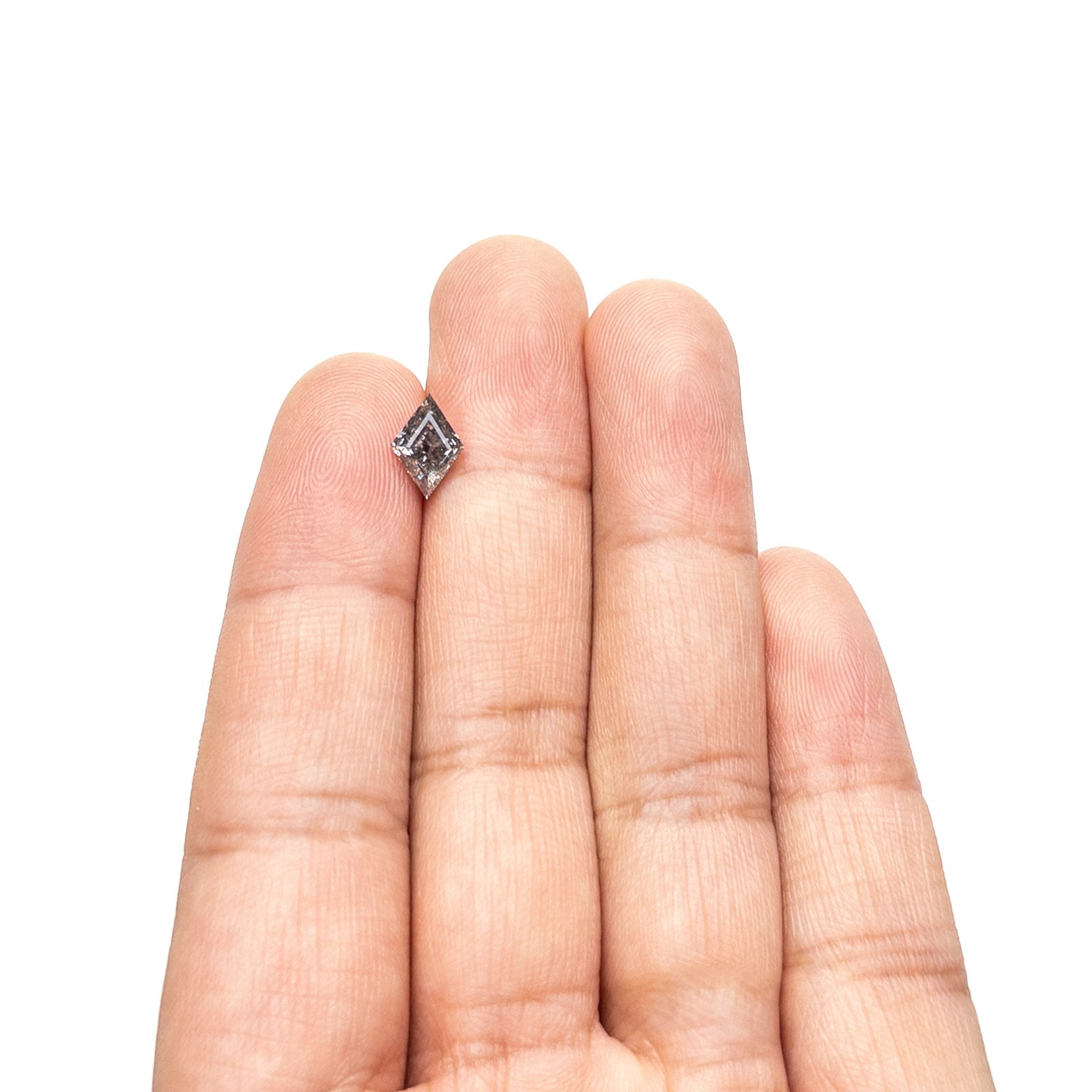 Salt and Pepper Step Cut Diamond - 1.36ct Lozenge