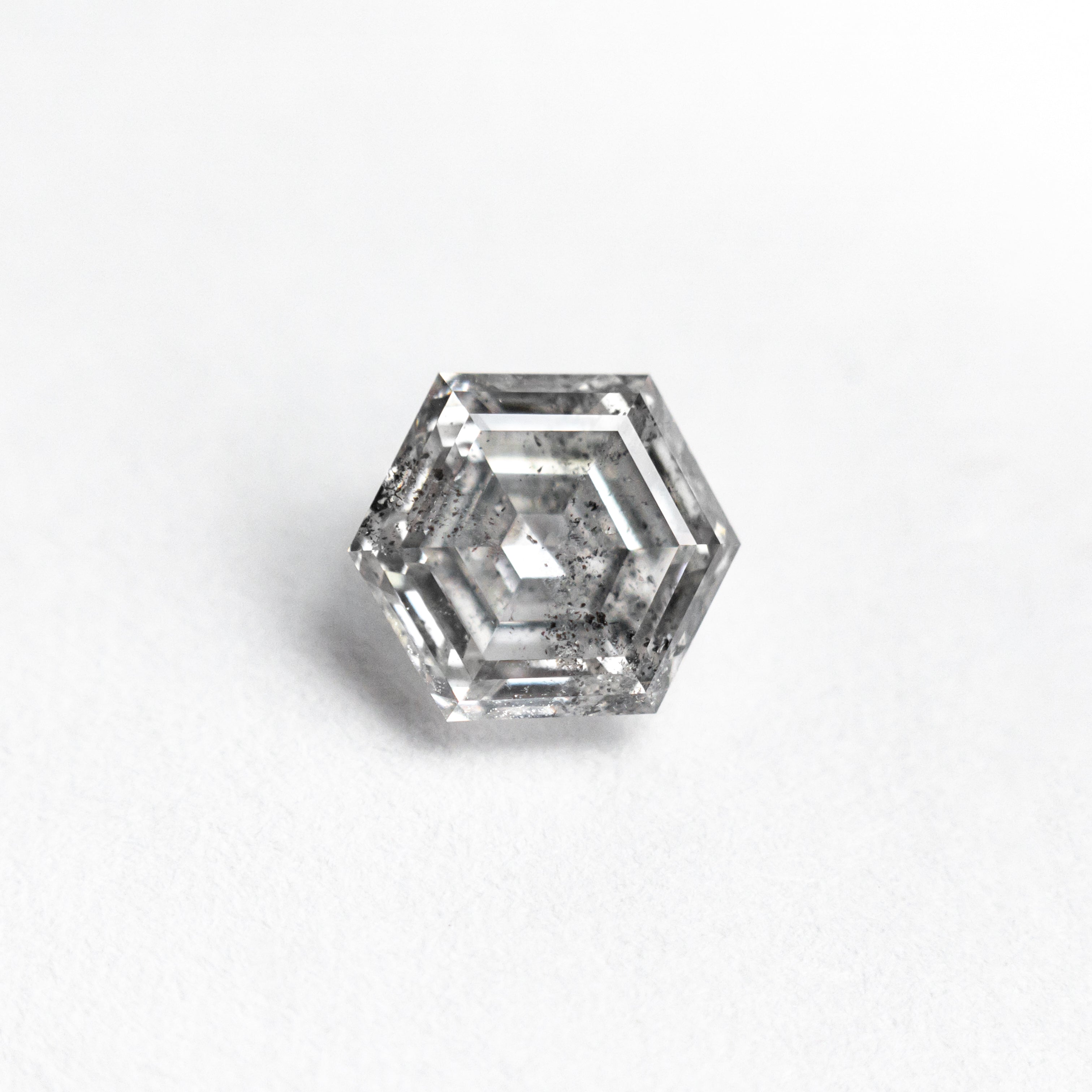 Salt and Pepper Step Cut Diamond - 1.10ct Hexagon