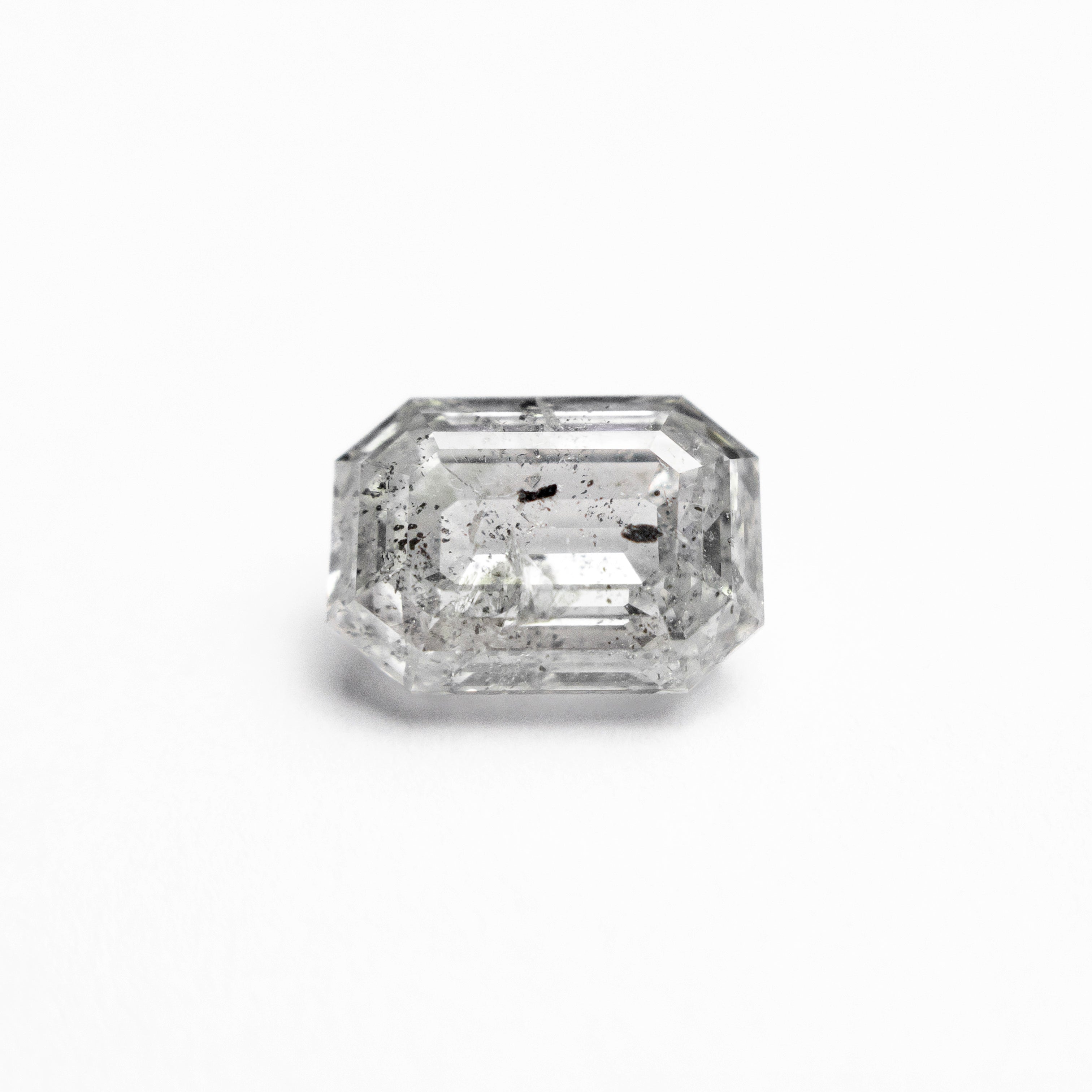 Salt and Pepper Step Cut Diamond - 1.35ct Cut Corner Rectangle