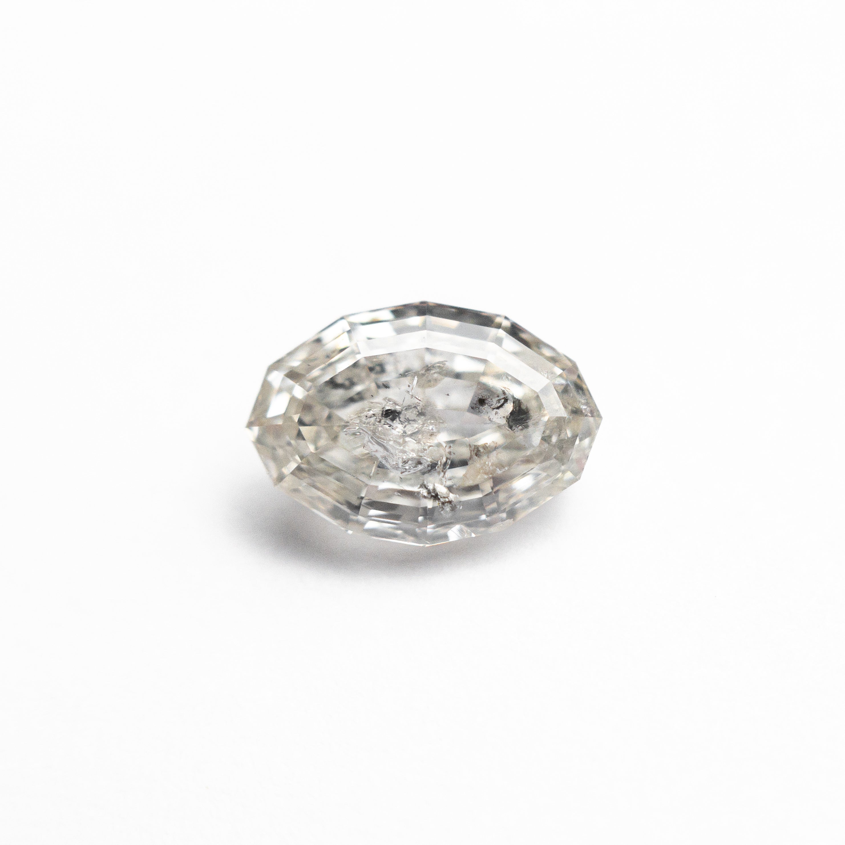 Salt and Pepper Step Cut Diamond - 1.09ct Geo Oval