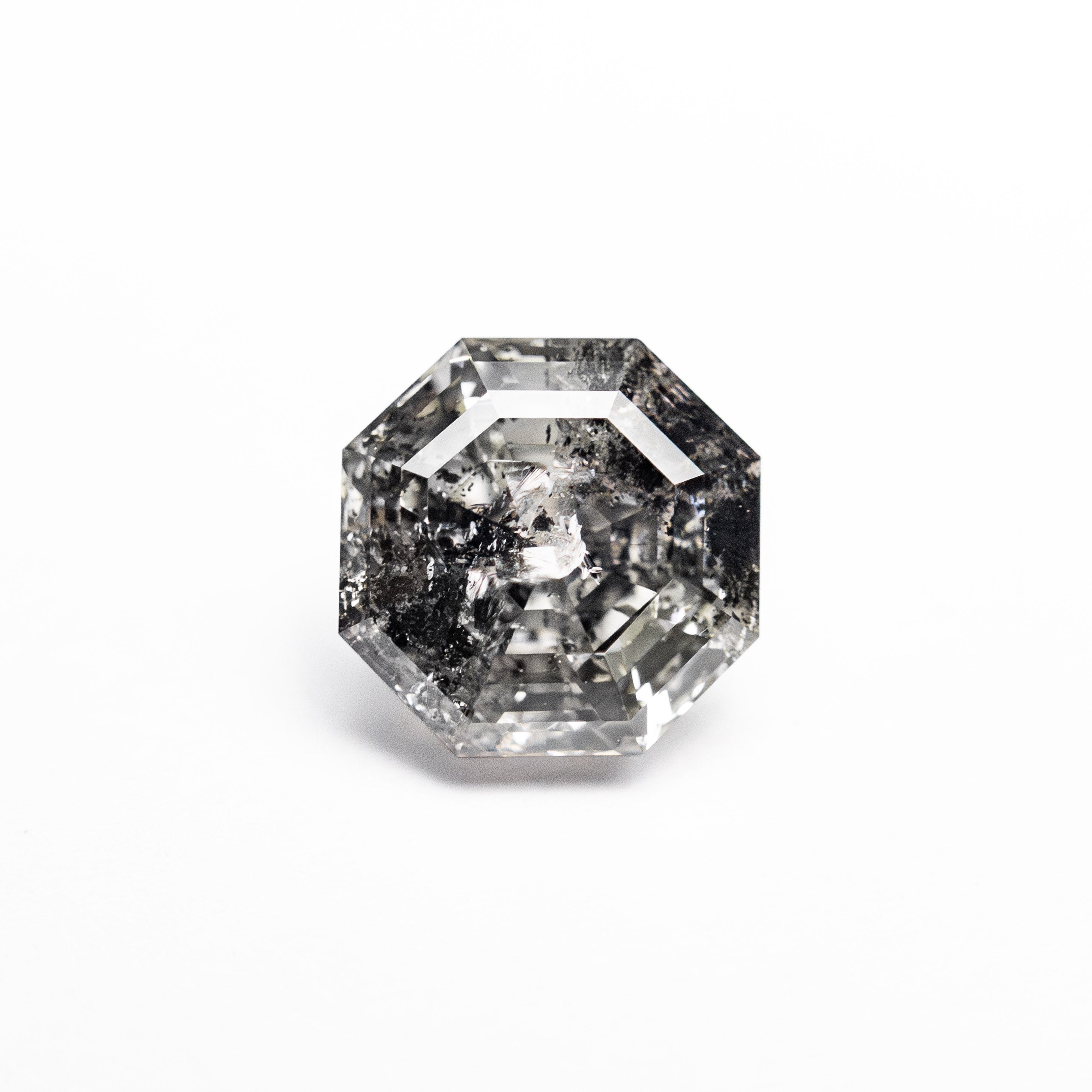 Salt and Pepper Step Cut Diamond - 1.14ct Octagon