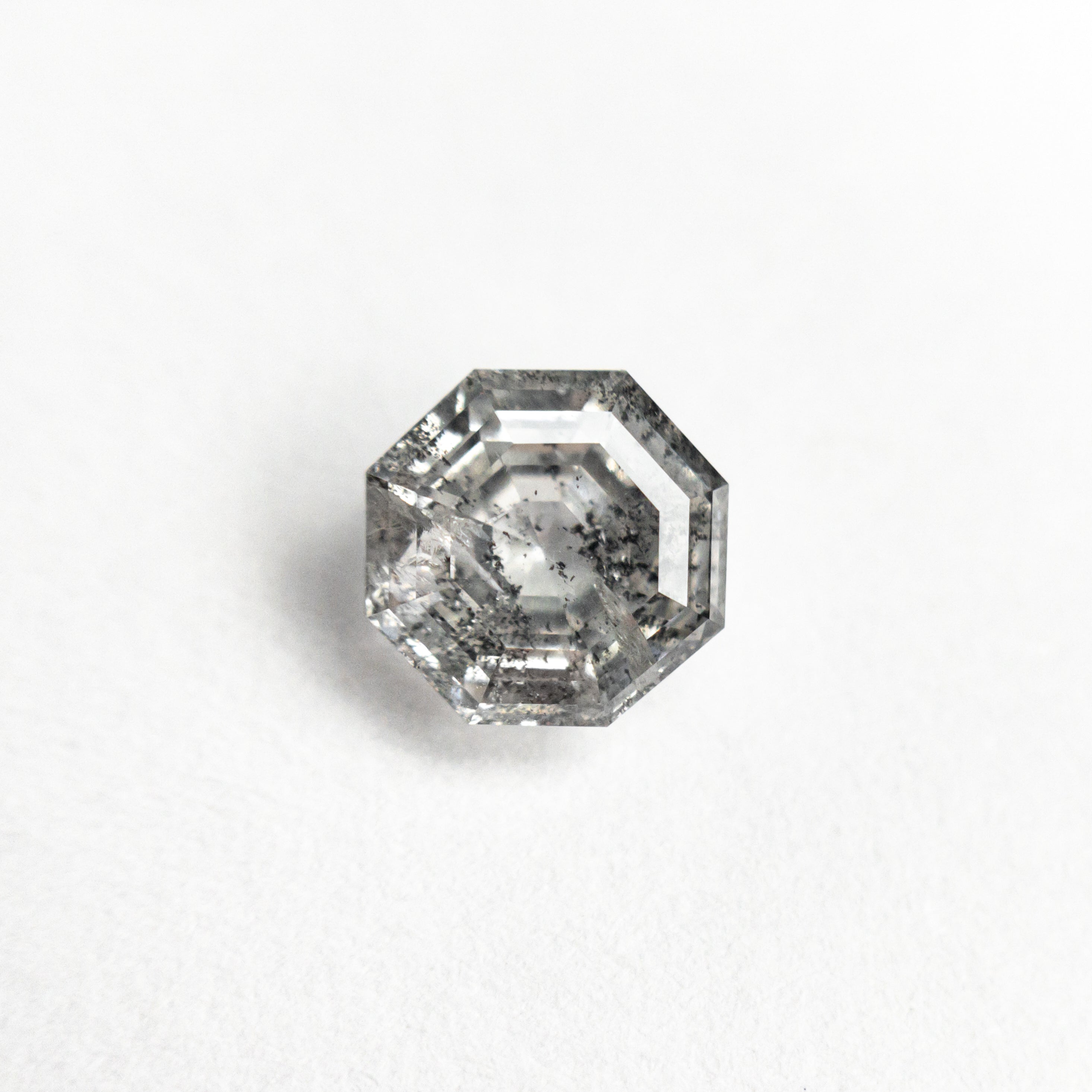 Salt and Pepper Step Cut Diamond - 0.92ct Octagon