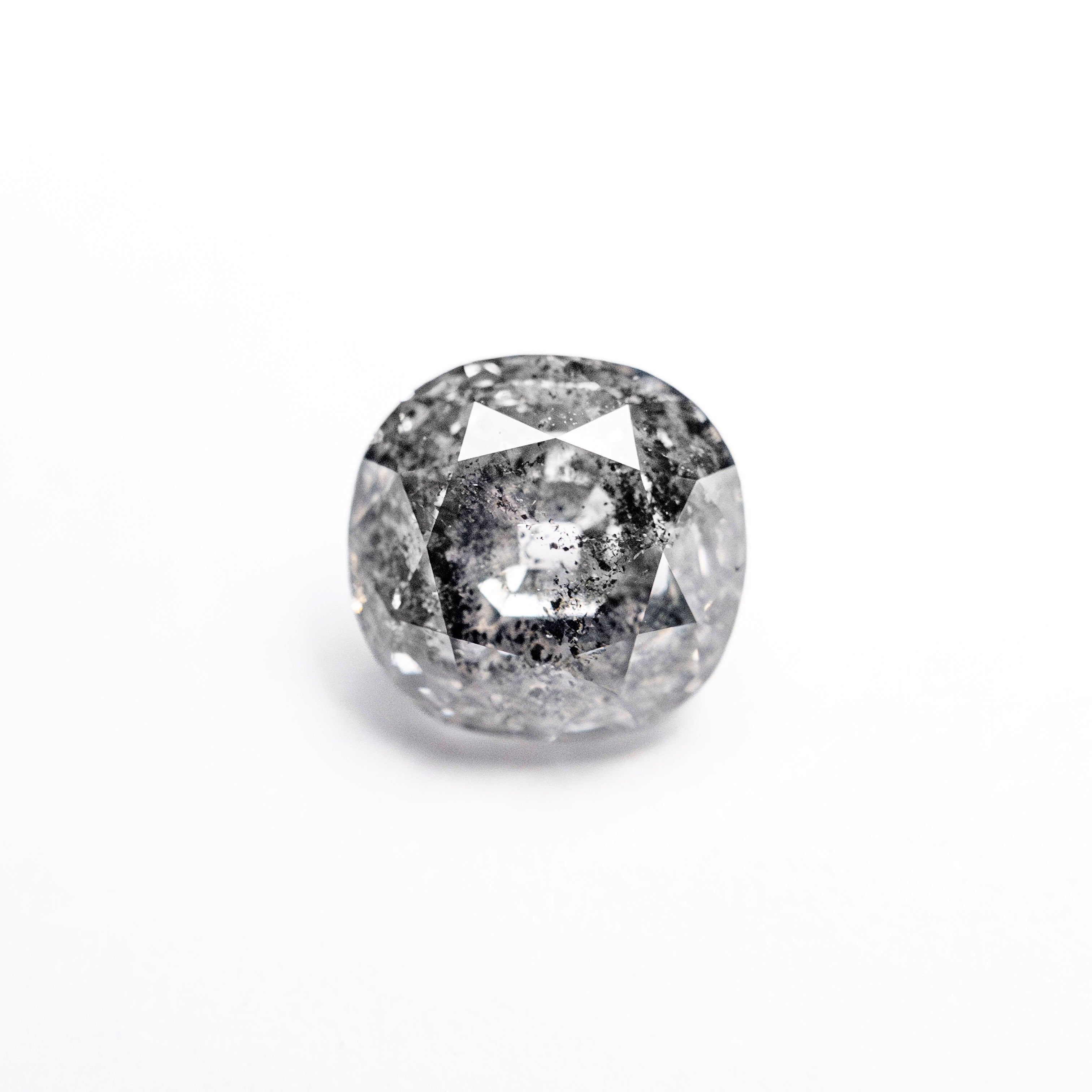 Salt and Pepper Modern Antique Old Mine Cut Diamond - 1.36ct Cushion