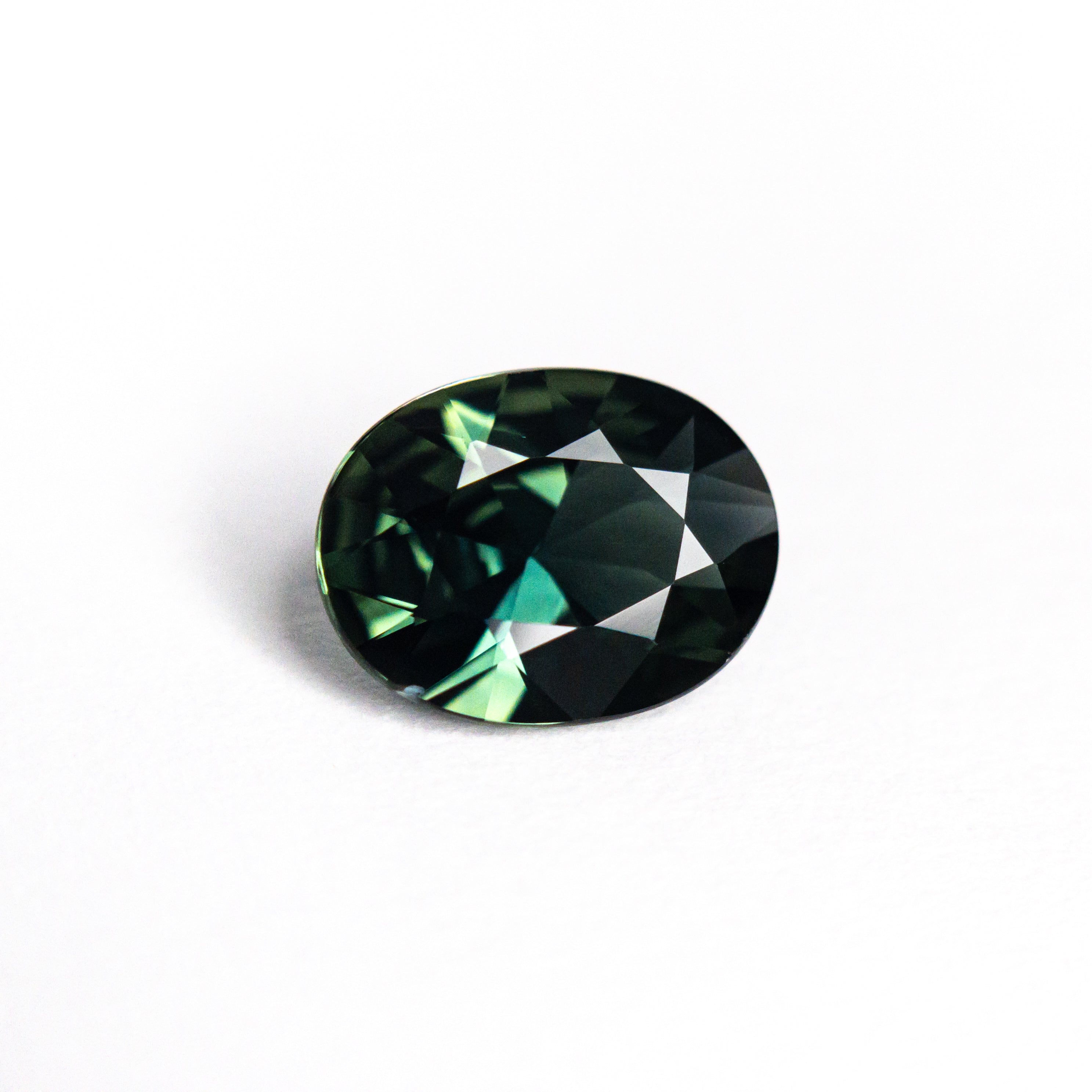 Teal/Green Brilliant Sapphire - 1.27ct Oval