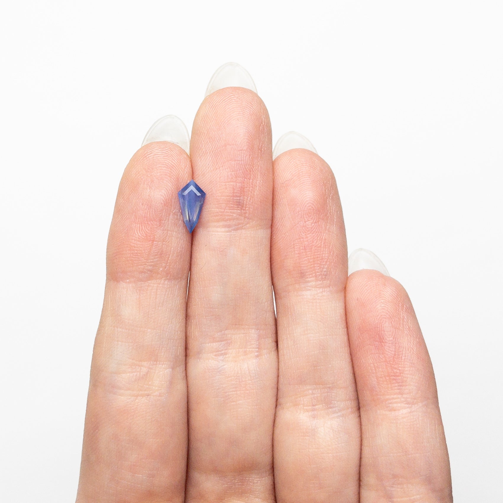 Opalescent Blue Step Cut Sapphire - 0.72ct Kite