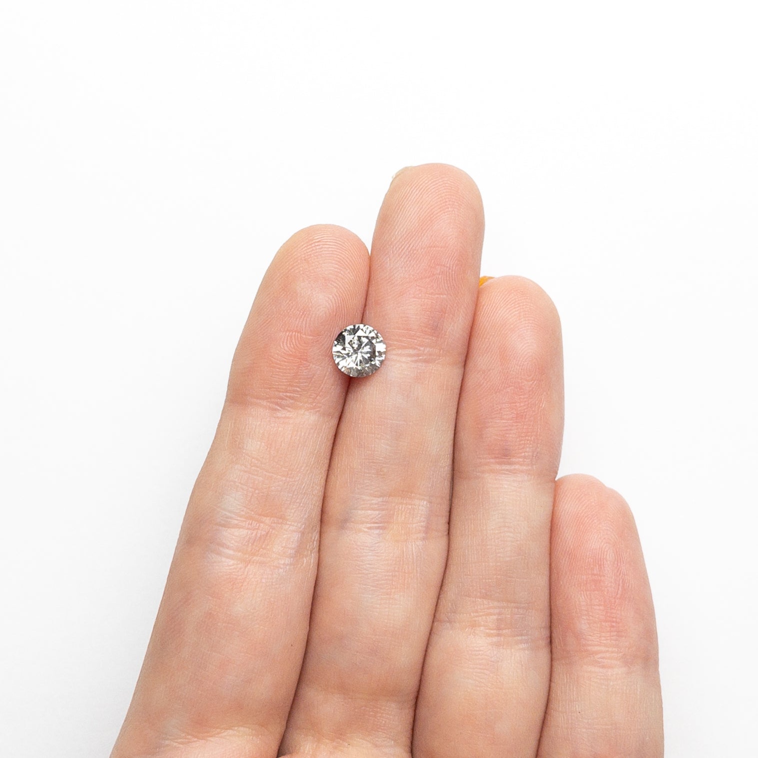 Salt and Pepper Brilliant Diamond - 0.96ct Round