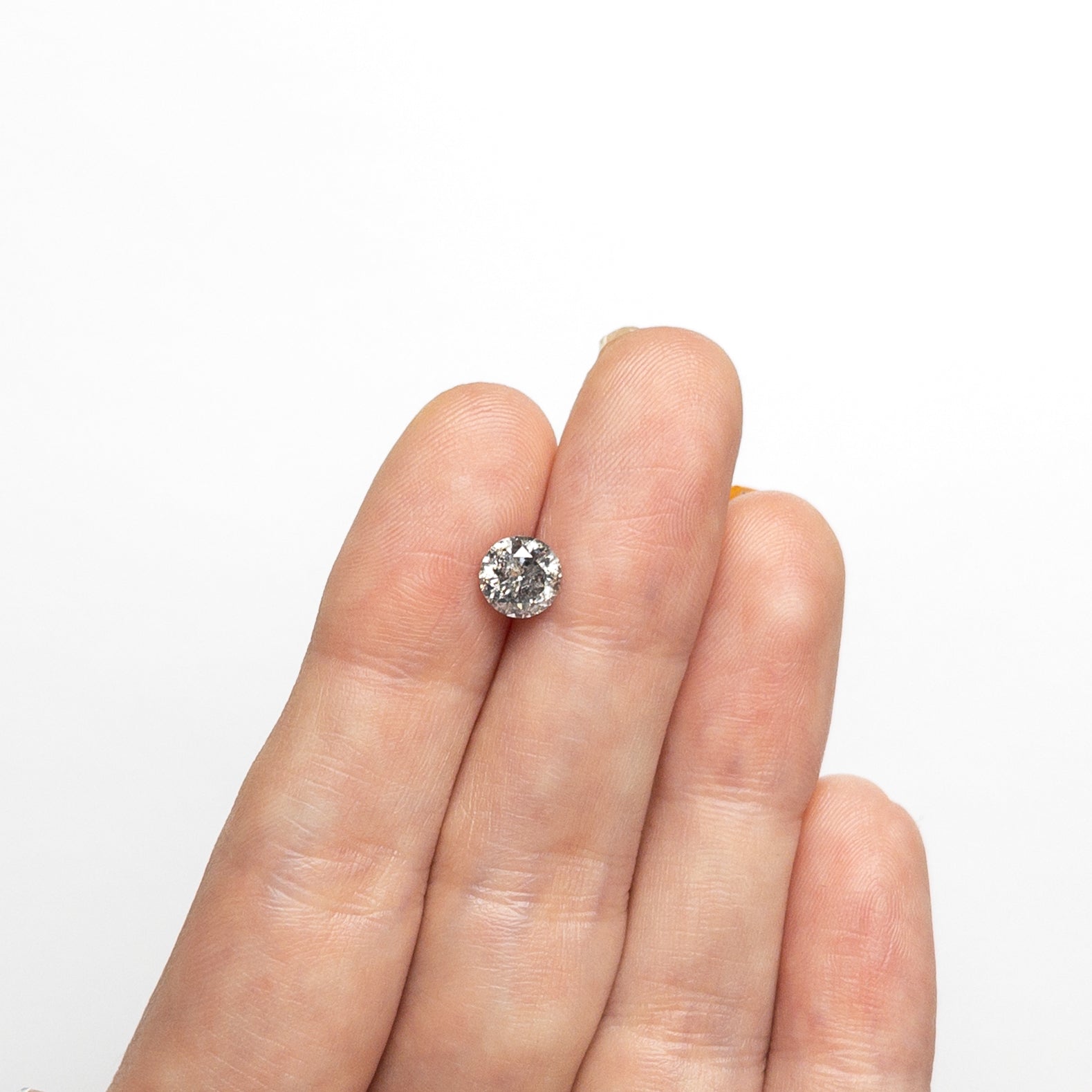 Salt and Pepper Brilliant Diamond - 1.04ct Round