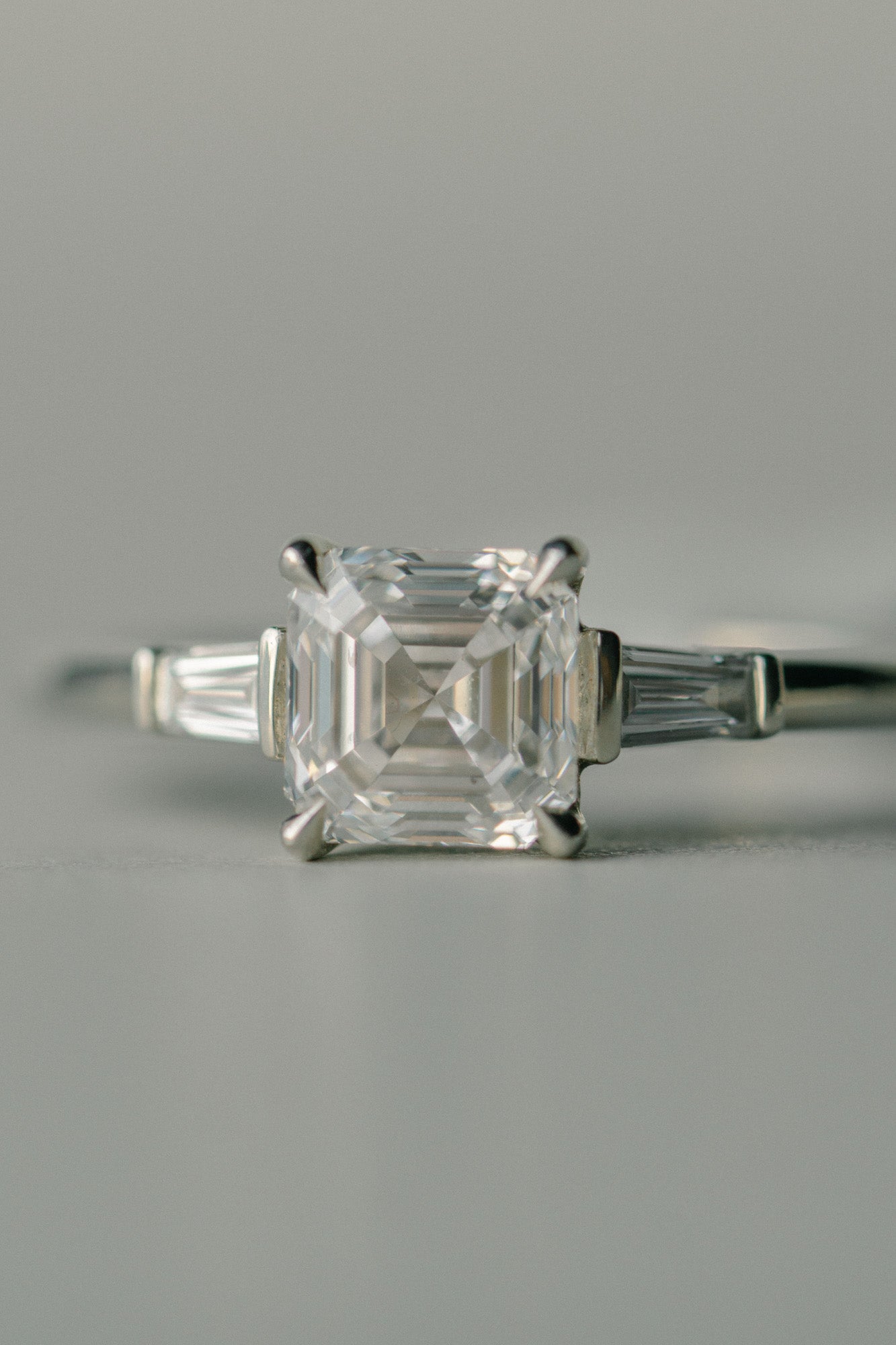 Keiko Ring -  1.24ct White Asscher Cut Lab Diamond *ready-to-ship - Foe & Dear