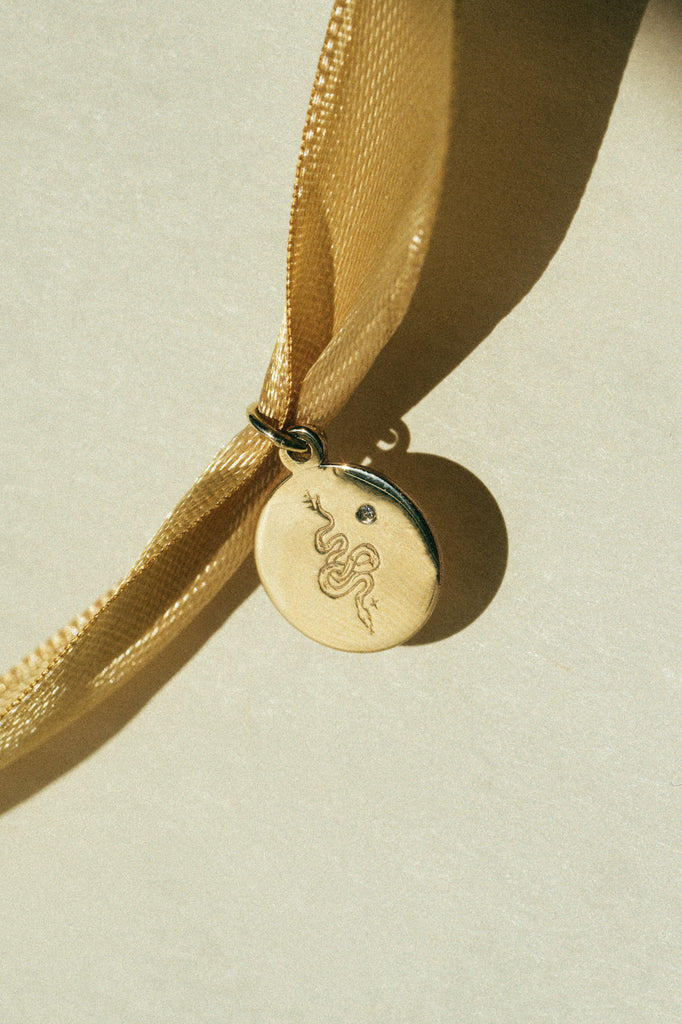 Bao Charm Pendant - 14k Yellow Gold *made-to-order