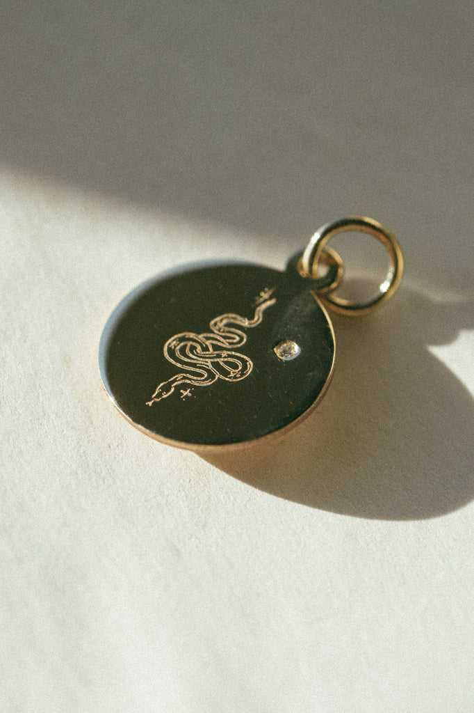 Bao Charm Pendant - 14k Yellow Gold *made-to-order