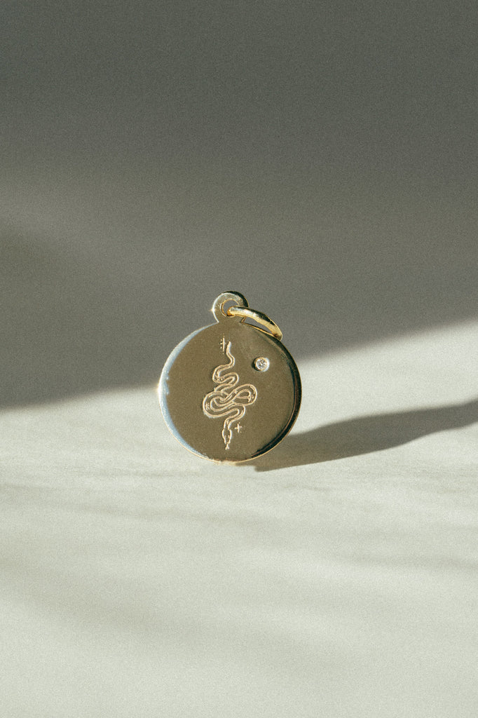 Bao Charm Pendant - 14k Yellow Gold *made-to-order