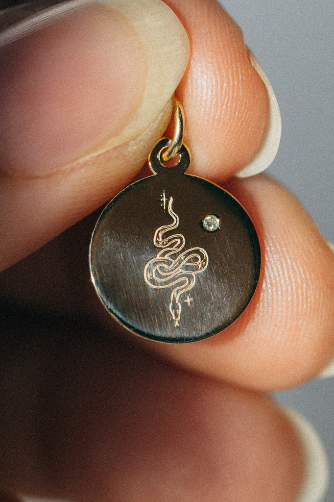 Bao Charm Pendant - 14k Yellow Gold *made-to-order