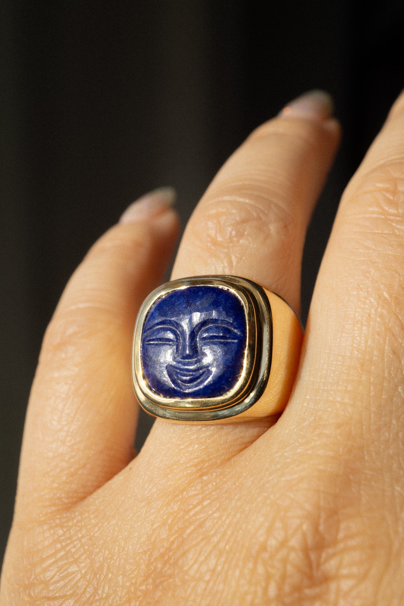 Foe & Dear *new*  Talisman Ring  - Lapis Azuli *ready-to-ship